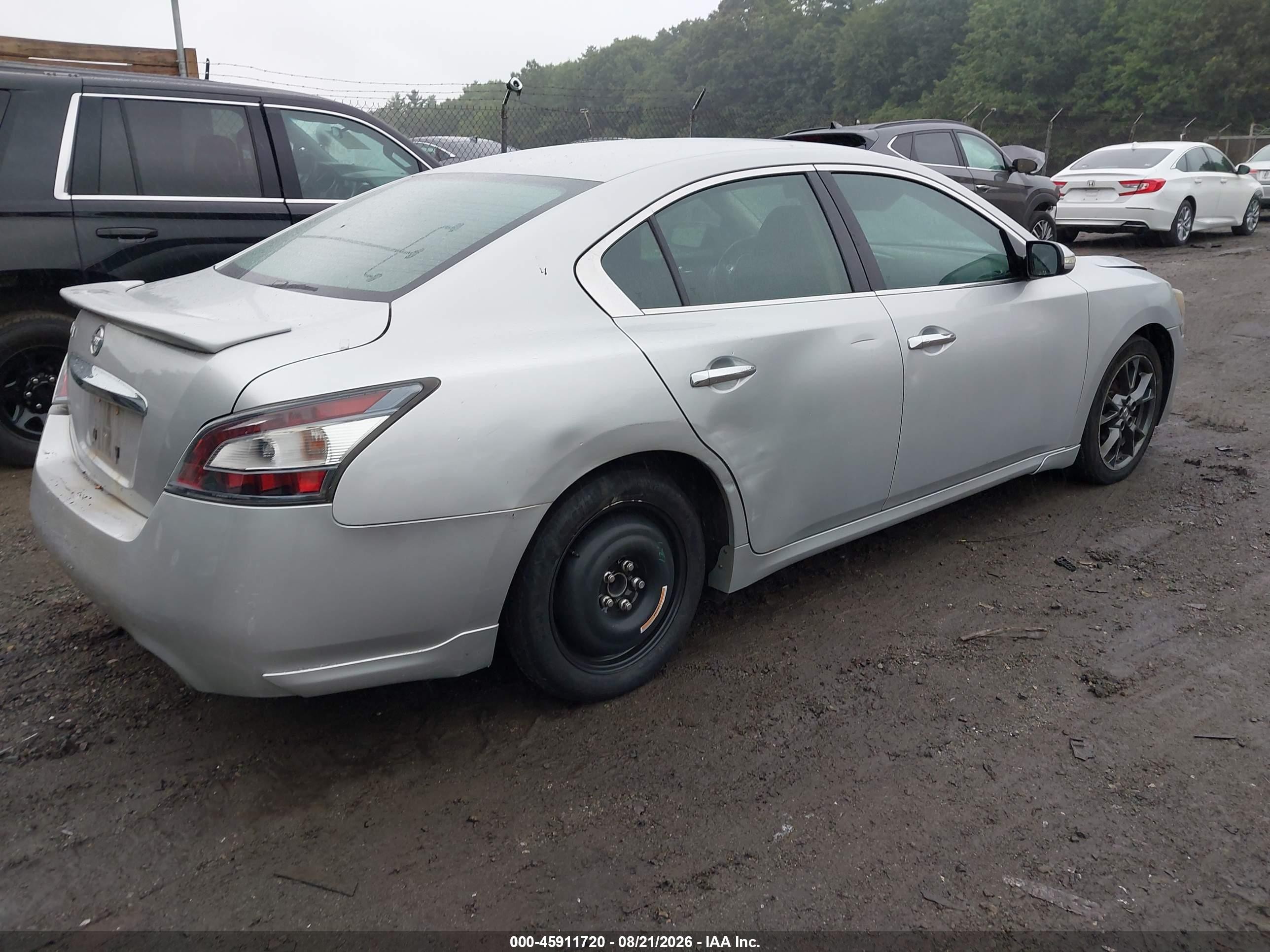 2014 Nissan Maxima 3.5 S Silver vin: 1N4AA5AP2EC462713