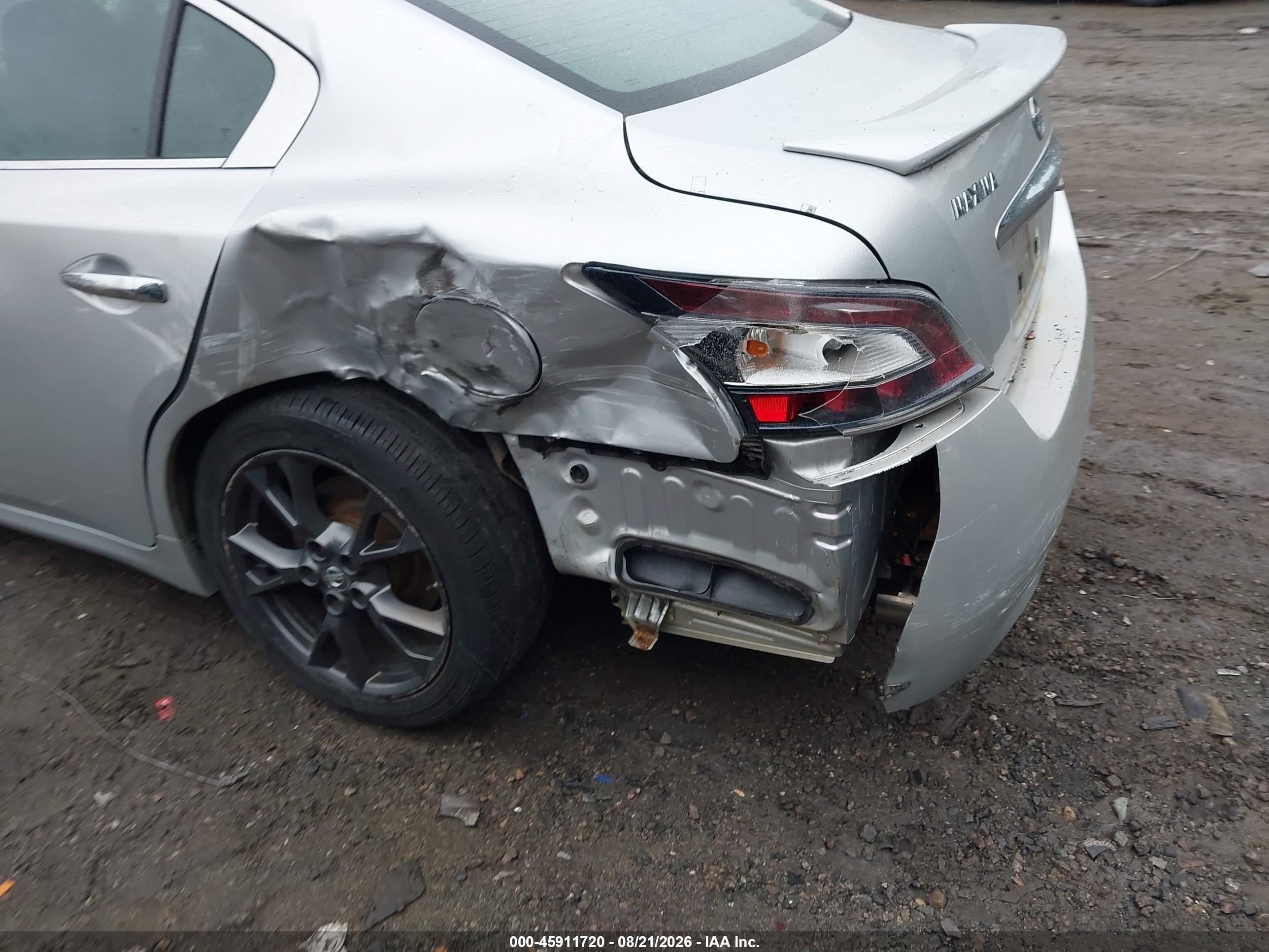 2014 Nissan Maxima 3.5 S Silver vin: 1N4AA5AP2EC462713