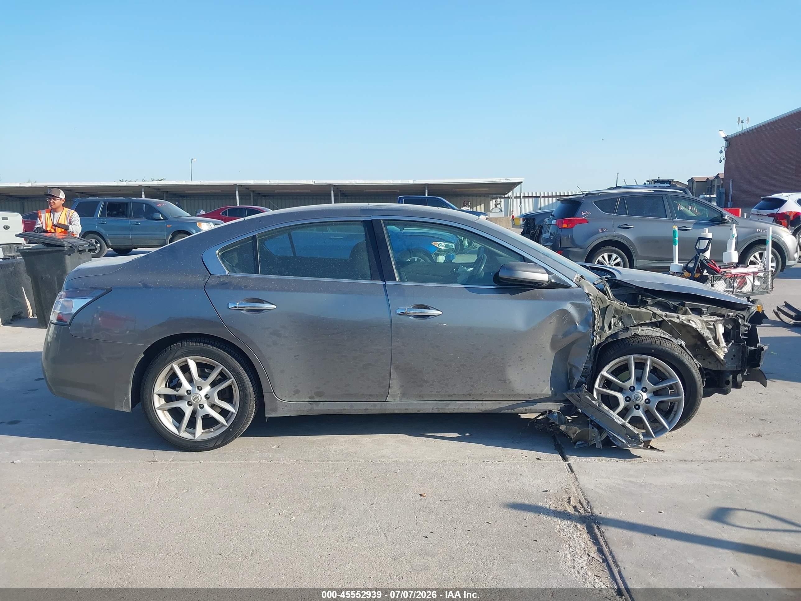 2014 Nissan Maxima 3.5 S/3.5 Sv Gray vin: 1N4AA5AP2EC462954
