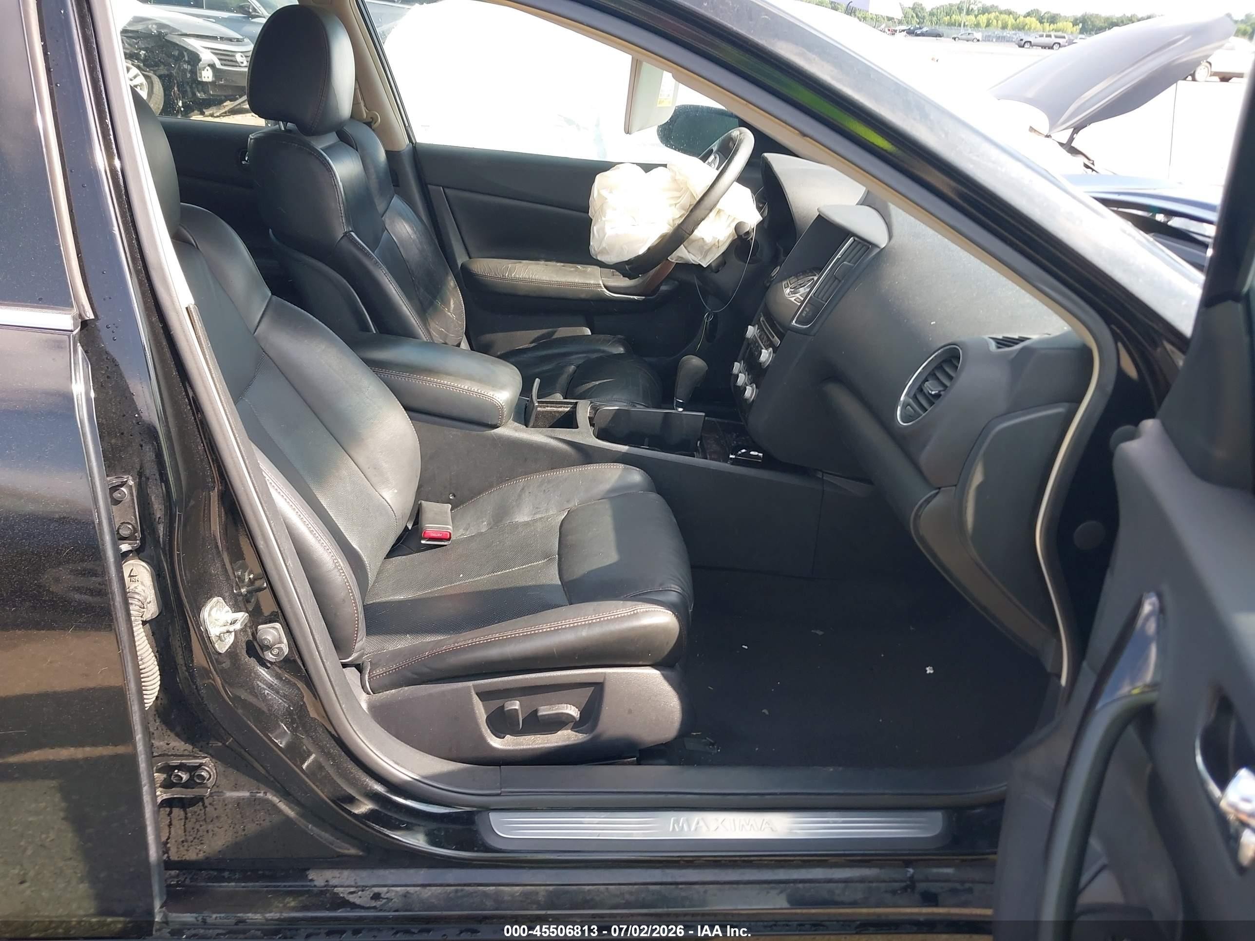2014 Nissan Maxima 3.5 Sv Black vin: 1N4AA5AP2EC463361