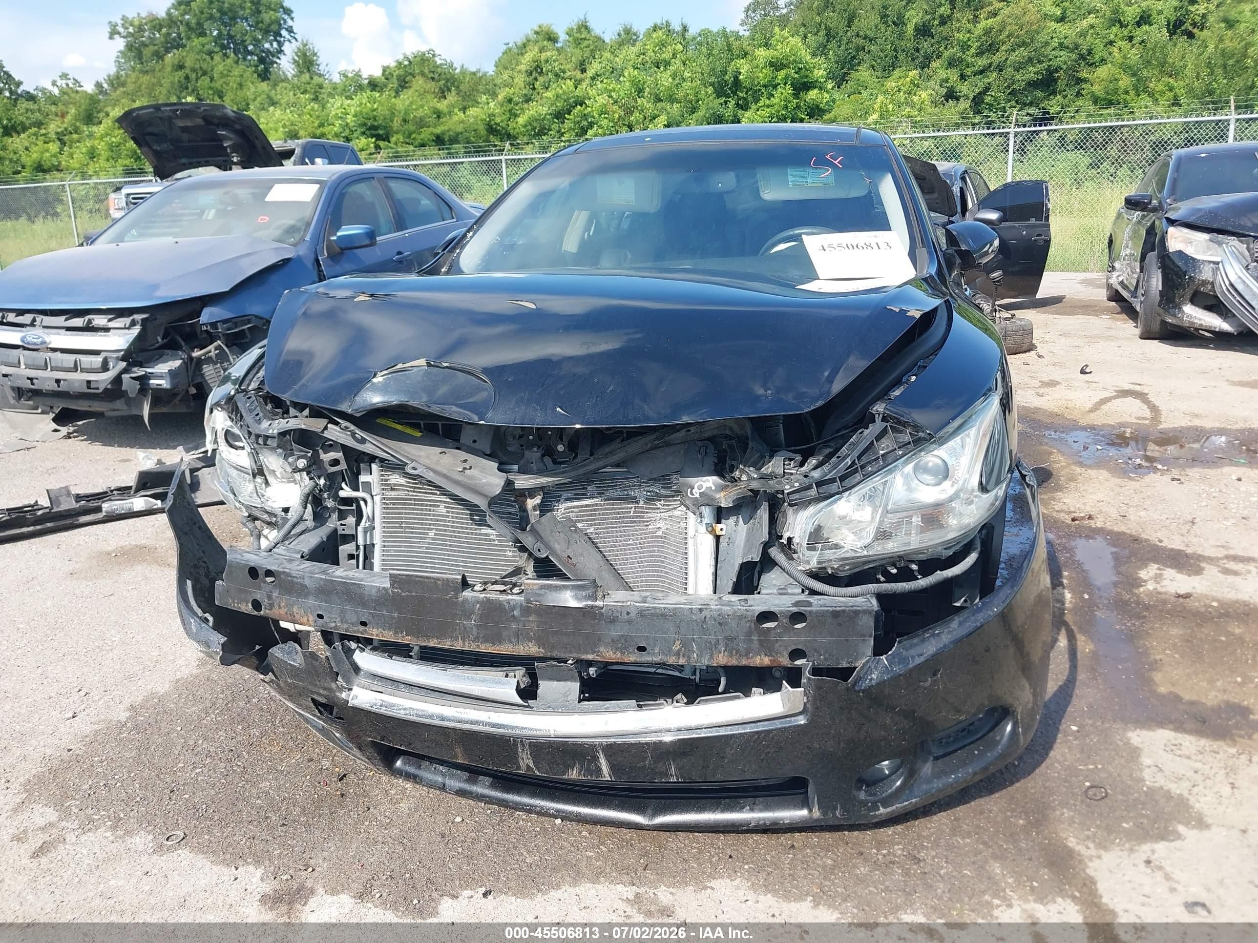 2014 Nissan Maxima 3.5 Sv Black vin: 1N4AA5AP2EC463361