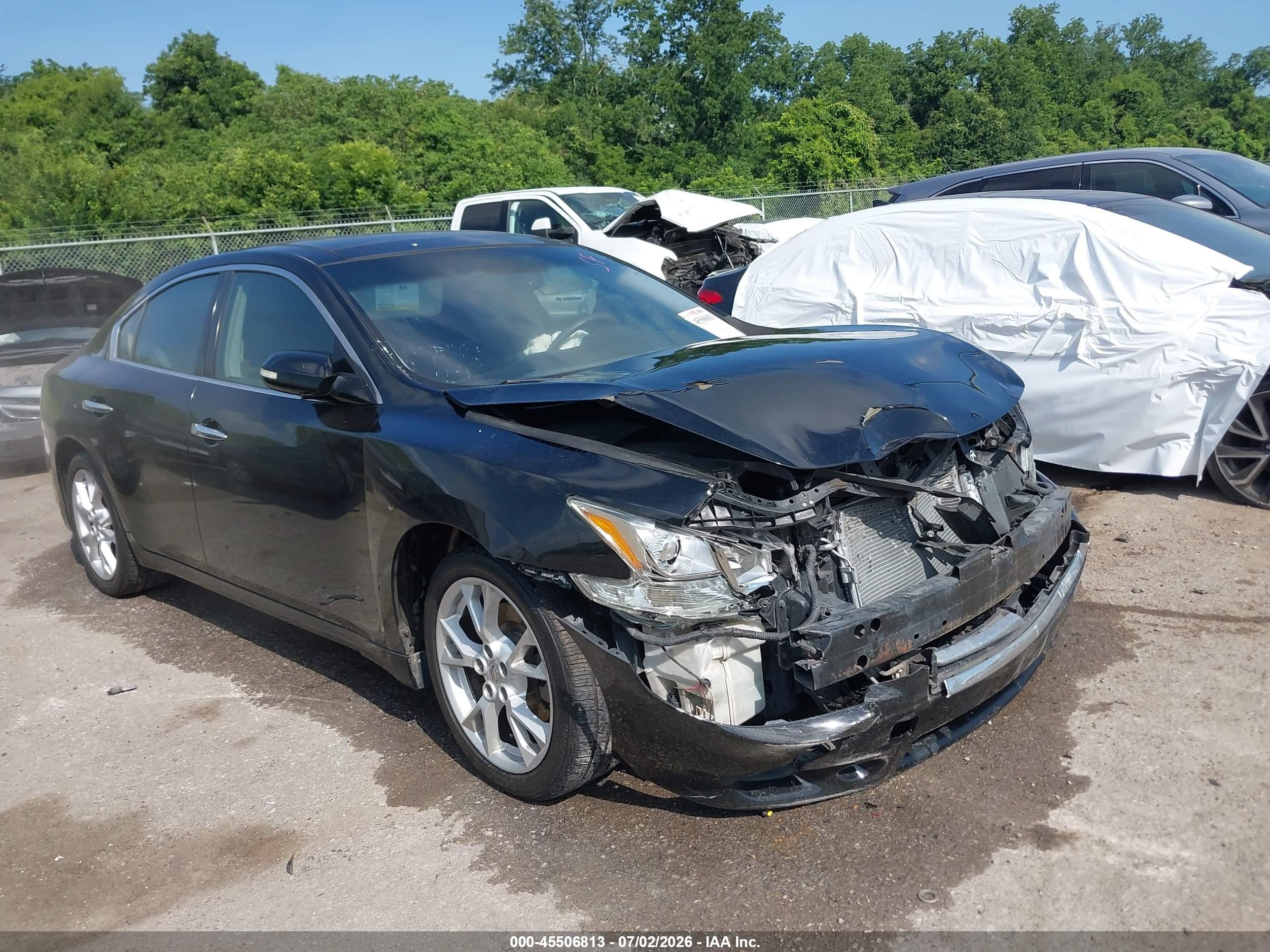 2014 Nissan Maxima 3.5 Sv Black vin: 1N4AA5AP2EC463361