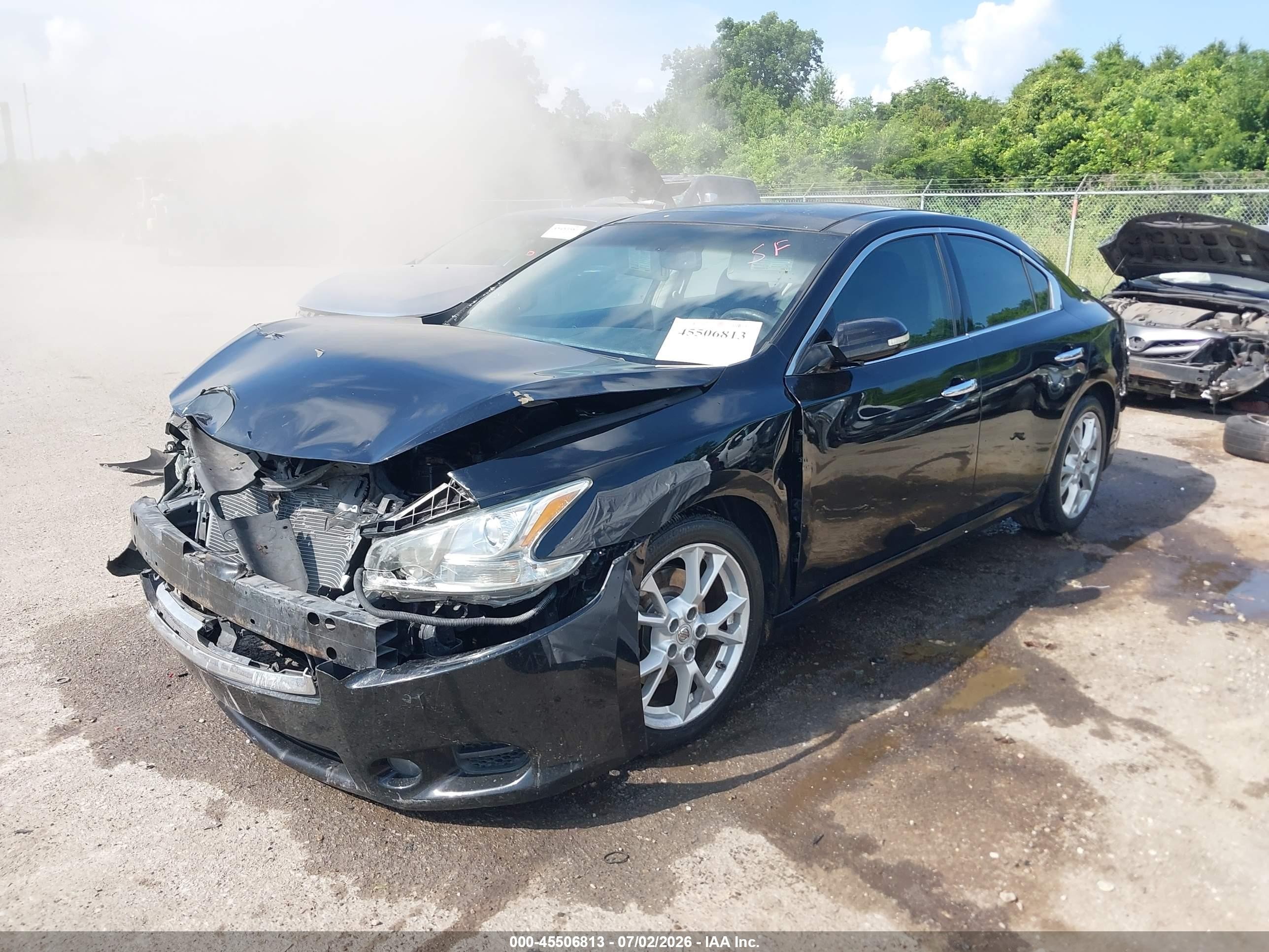 2014 Nissan Maxima 3.5 Sv Black vin: 1N4AA5AP2EC463361