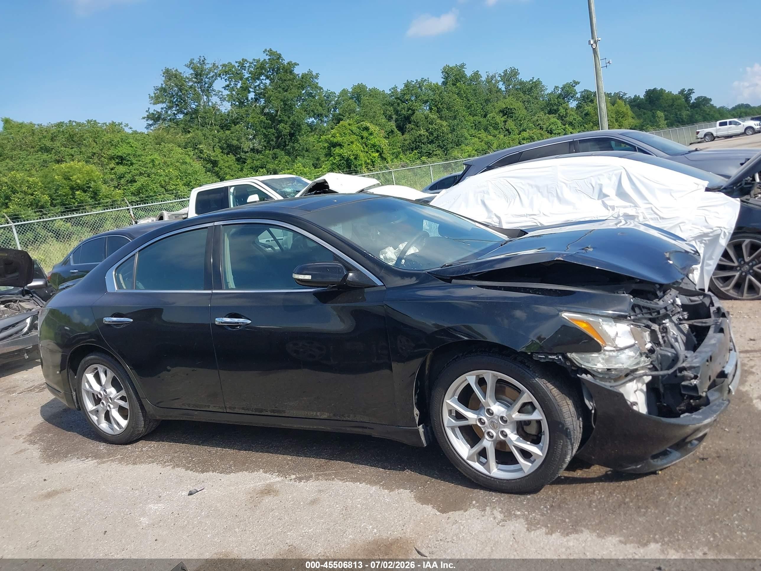 2014 Nissan Maxima 3.5 Sv Black vin: 1N4AA5AP2EC463361
