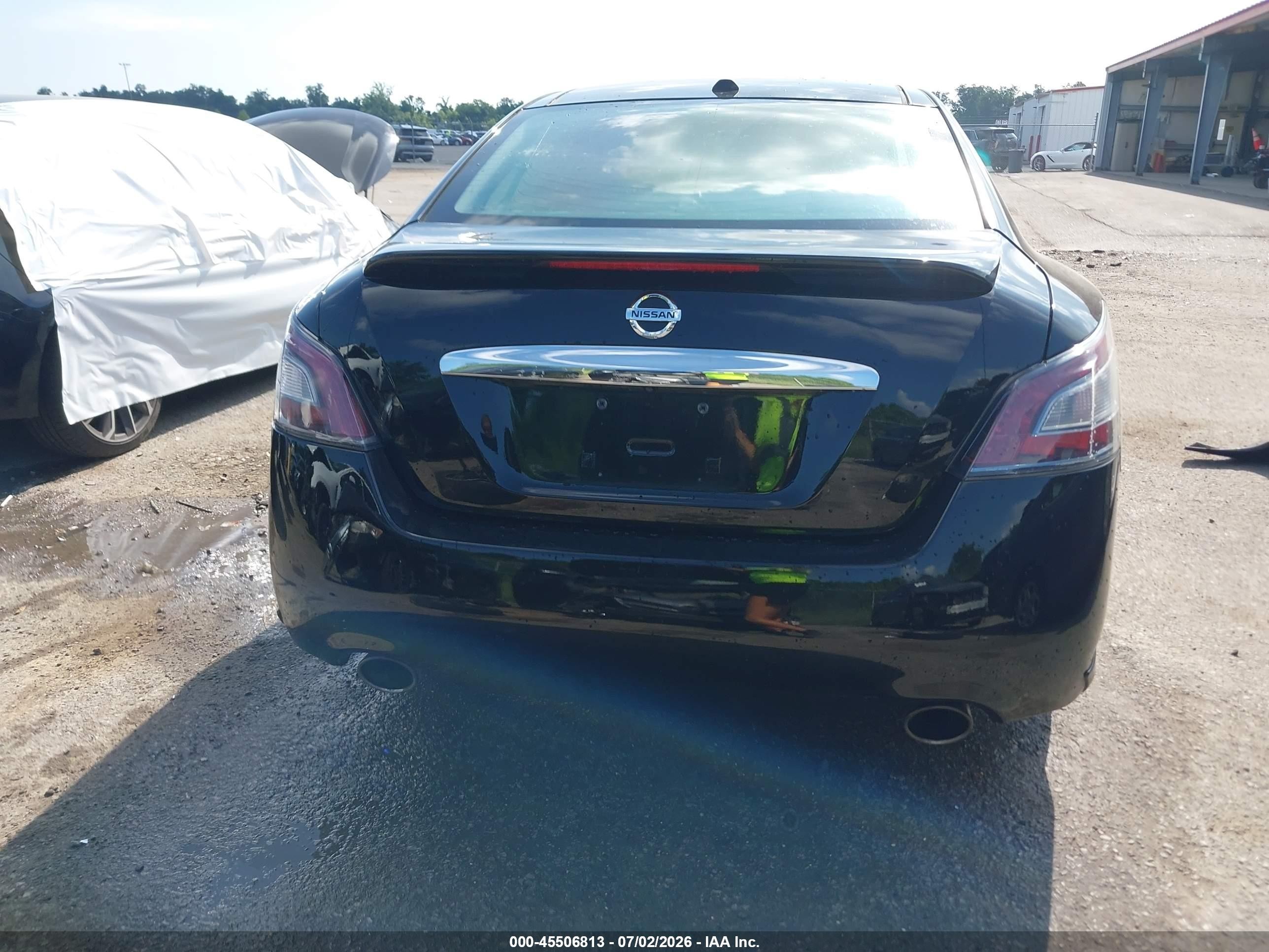 2014 Nissan Maxima 3.5 Sv Black vin: 1N4AA5AP2EC463361
