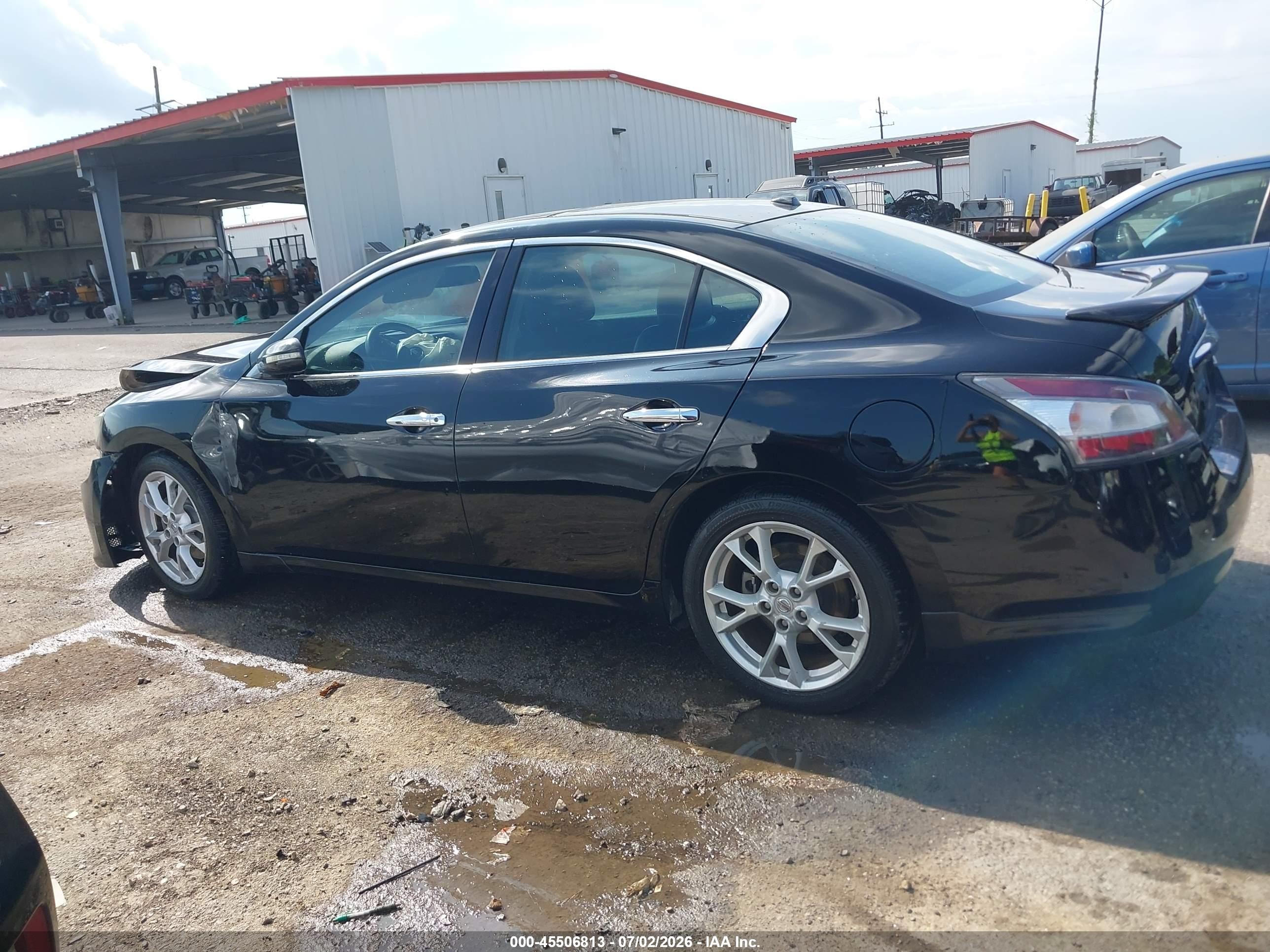 2014 Nissan Maxima 3.5 Sv Black vin: 1N4AA5AP2EC463361