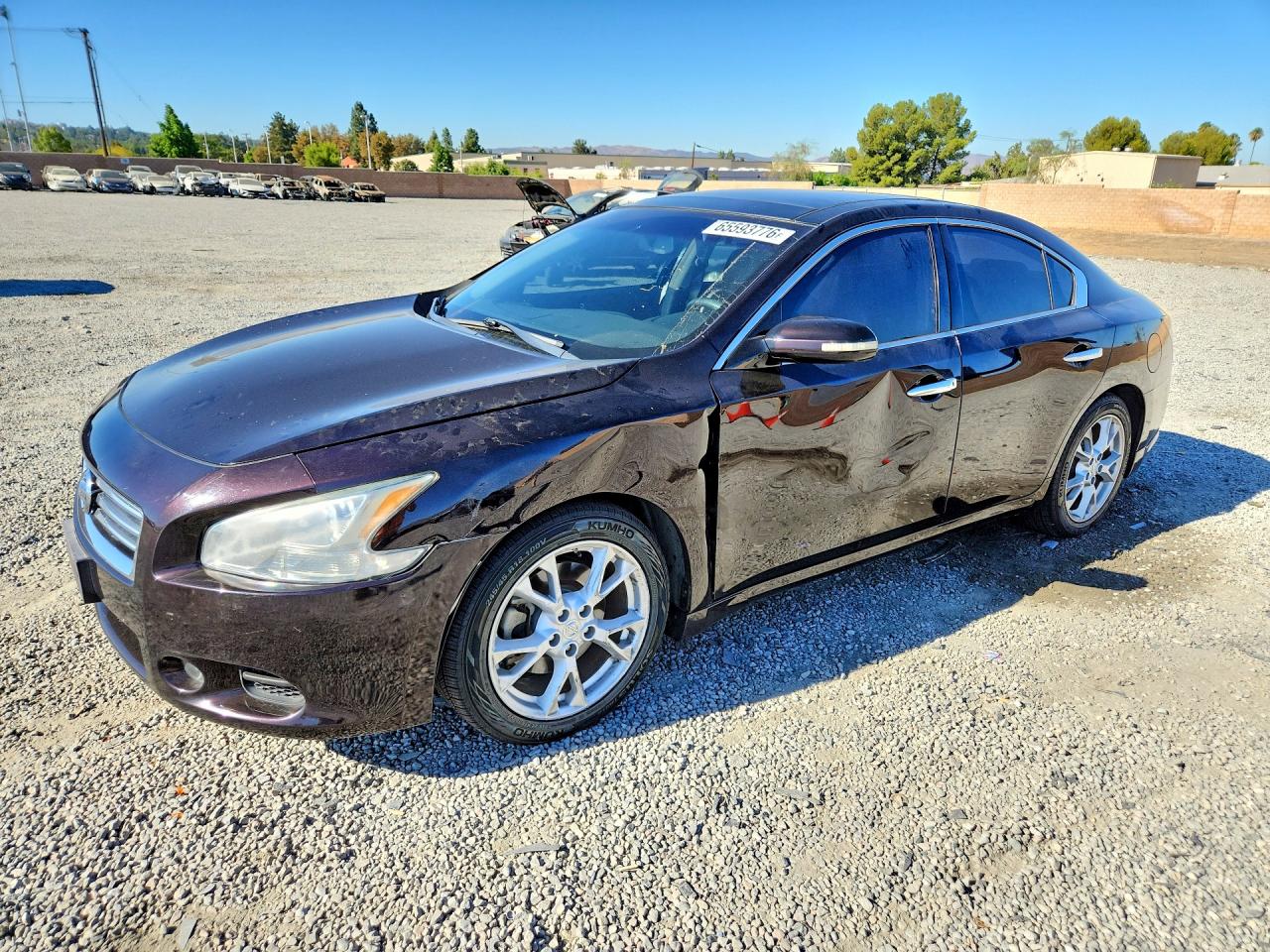 2014 Nissan Maxima 3.5 Sv Maroon vin: 1N4AA5AP2EC469449
