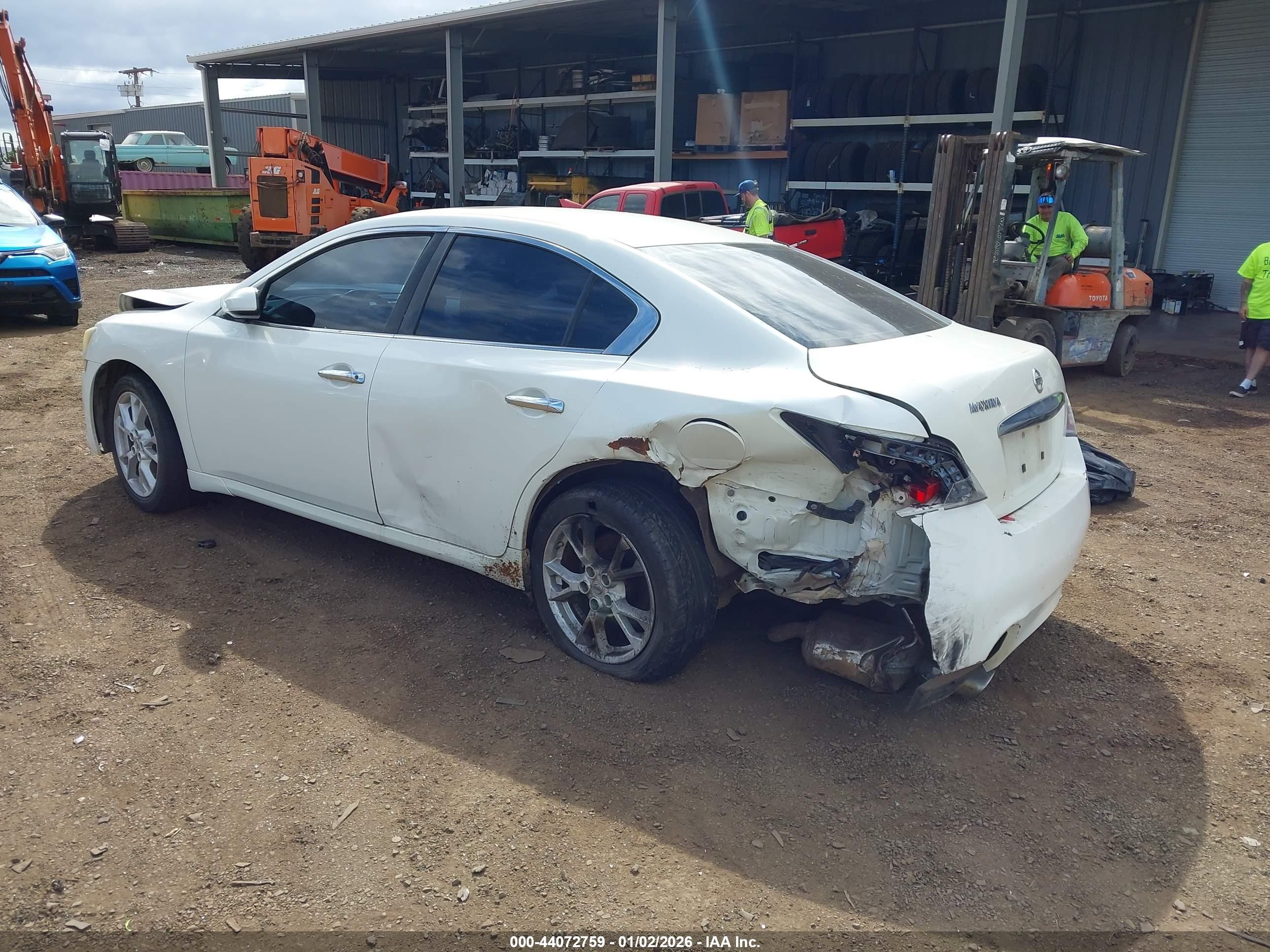2014 Nissan Maxima 3.5 S White vin: 1N4AA5AP2EC470536