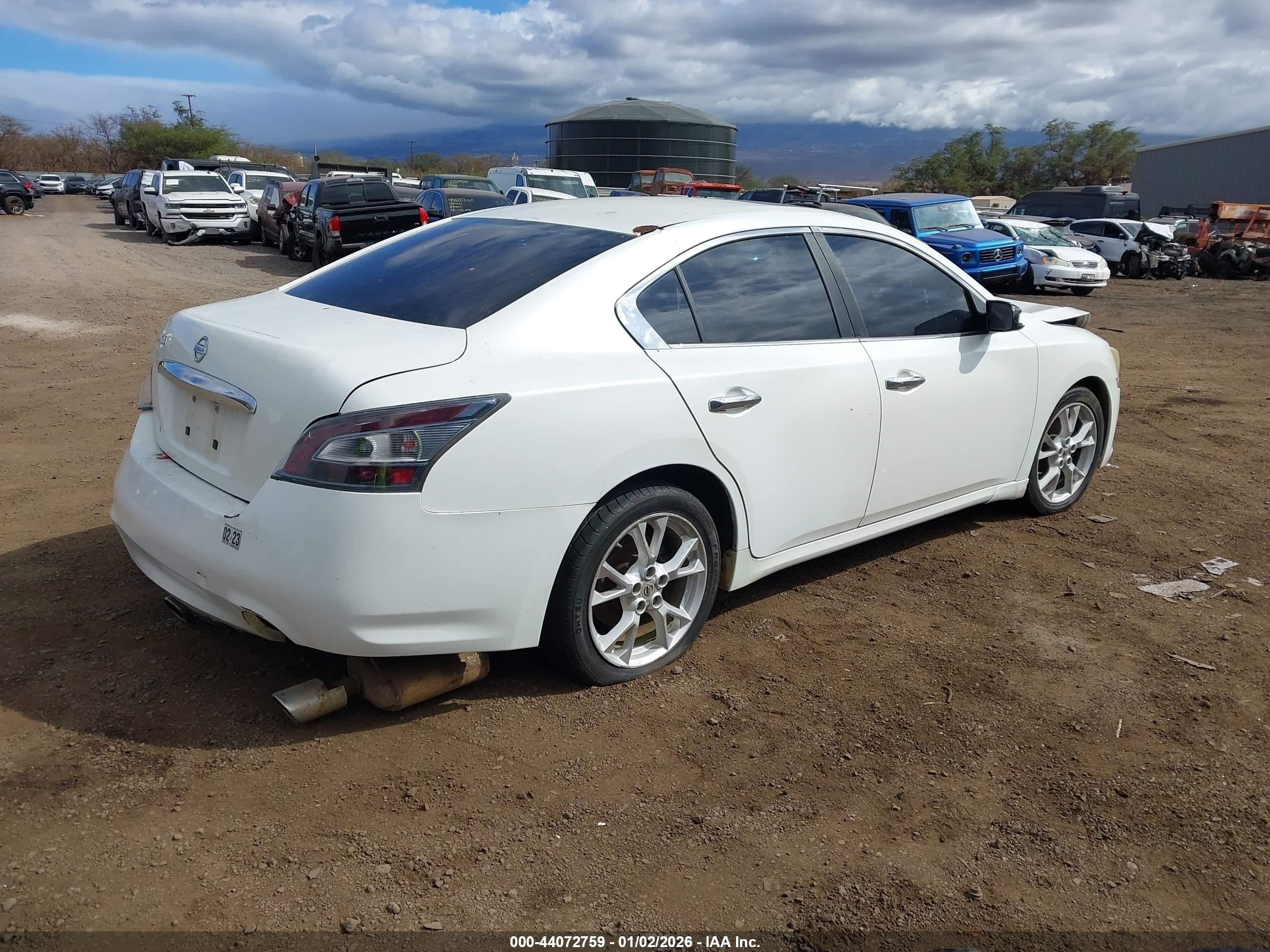 2014 Nissan Maxima 3.5 S White vin: 1N4AA5AP2EC470536