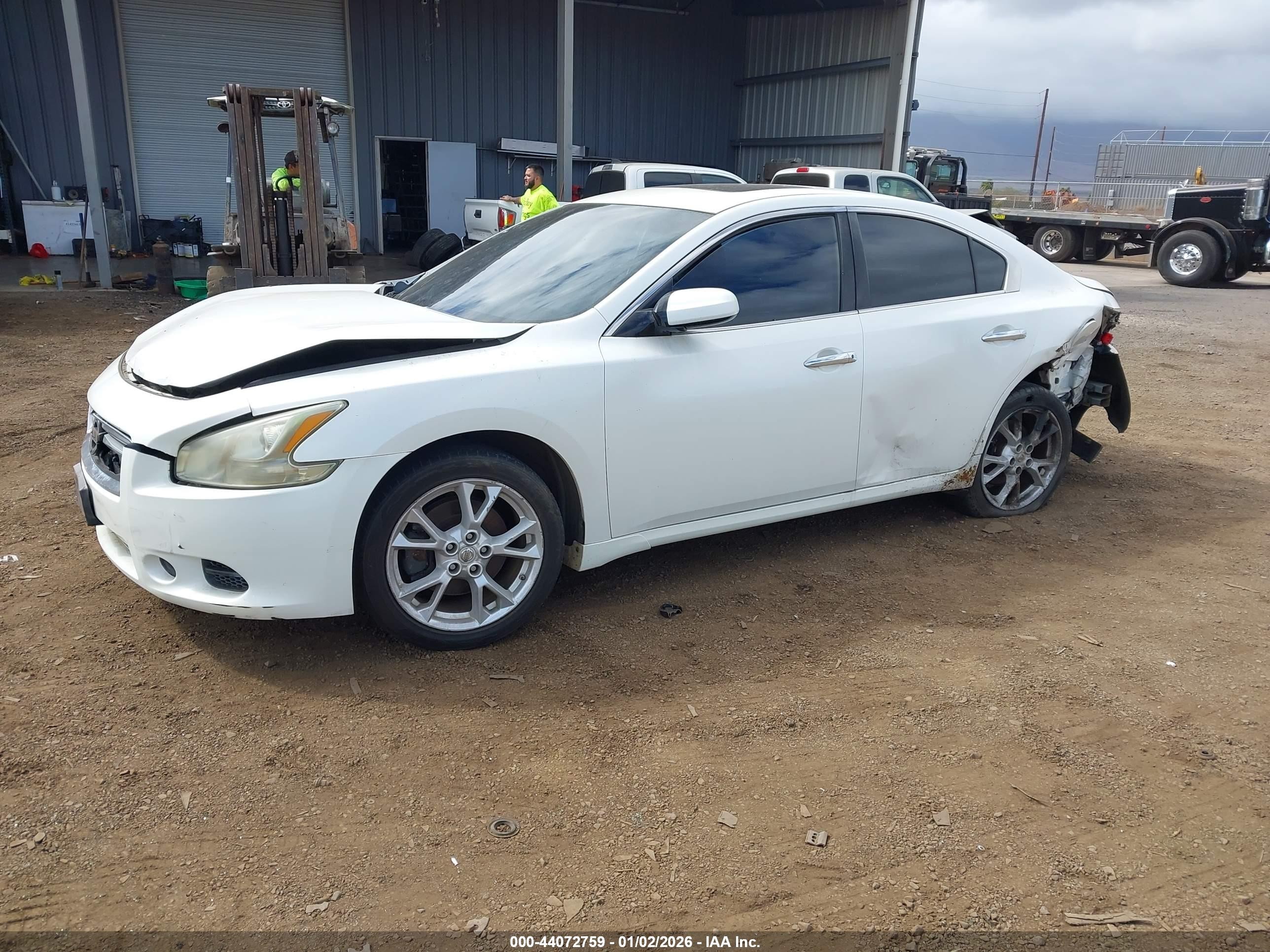 2014 Nissan Maxima 3.5 S White vin: 1N4AA5AP2EC470536