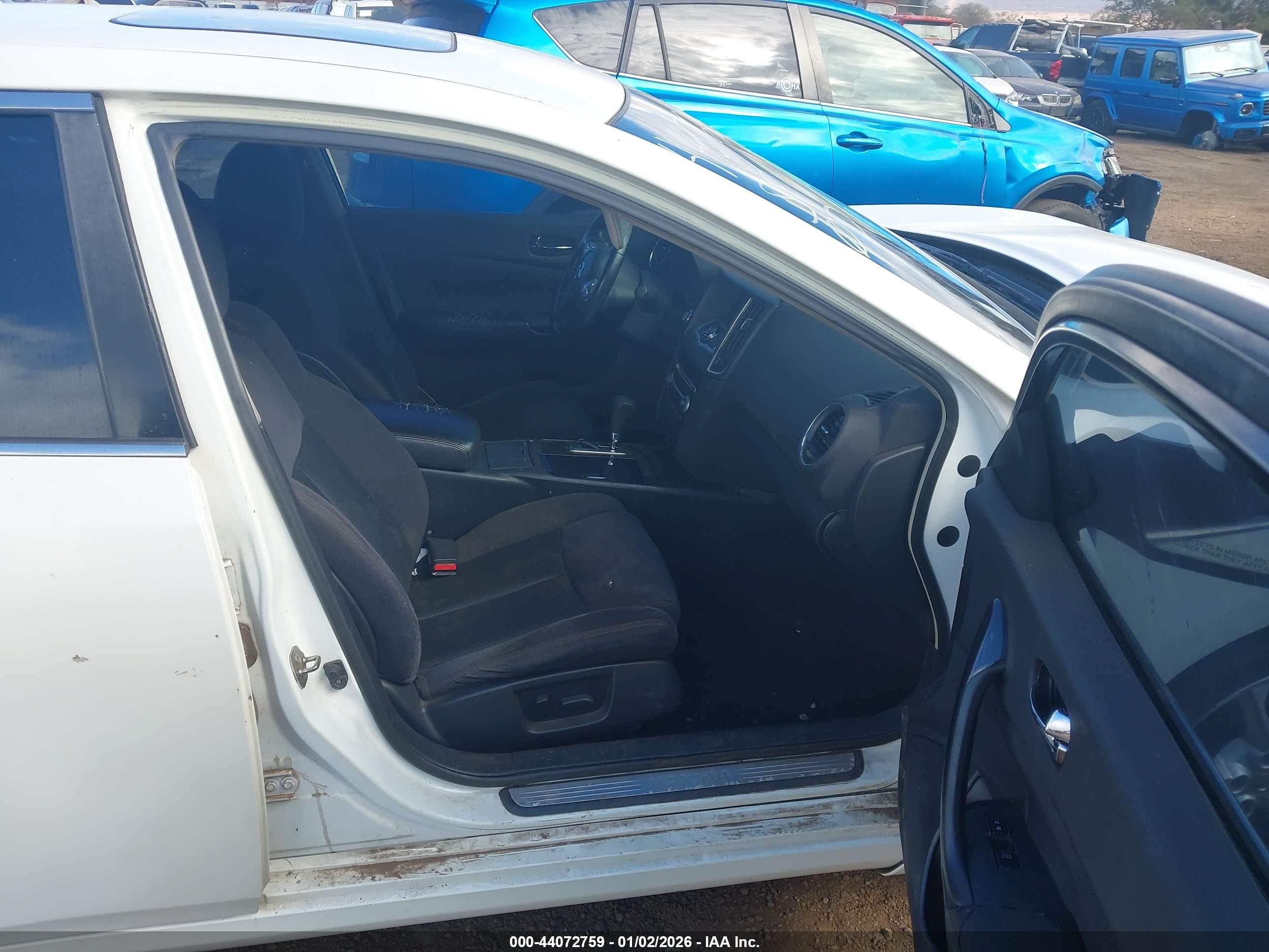2014 Nissan Maxima 3.5 S White vin: 1N4AA5AP2EC470536