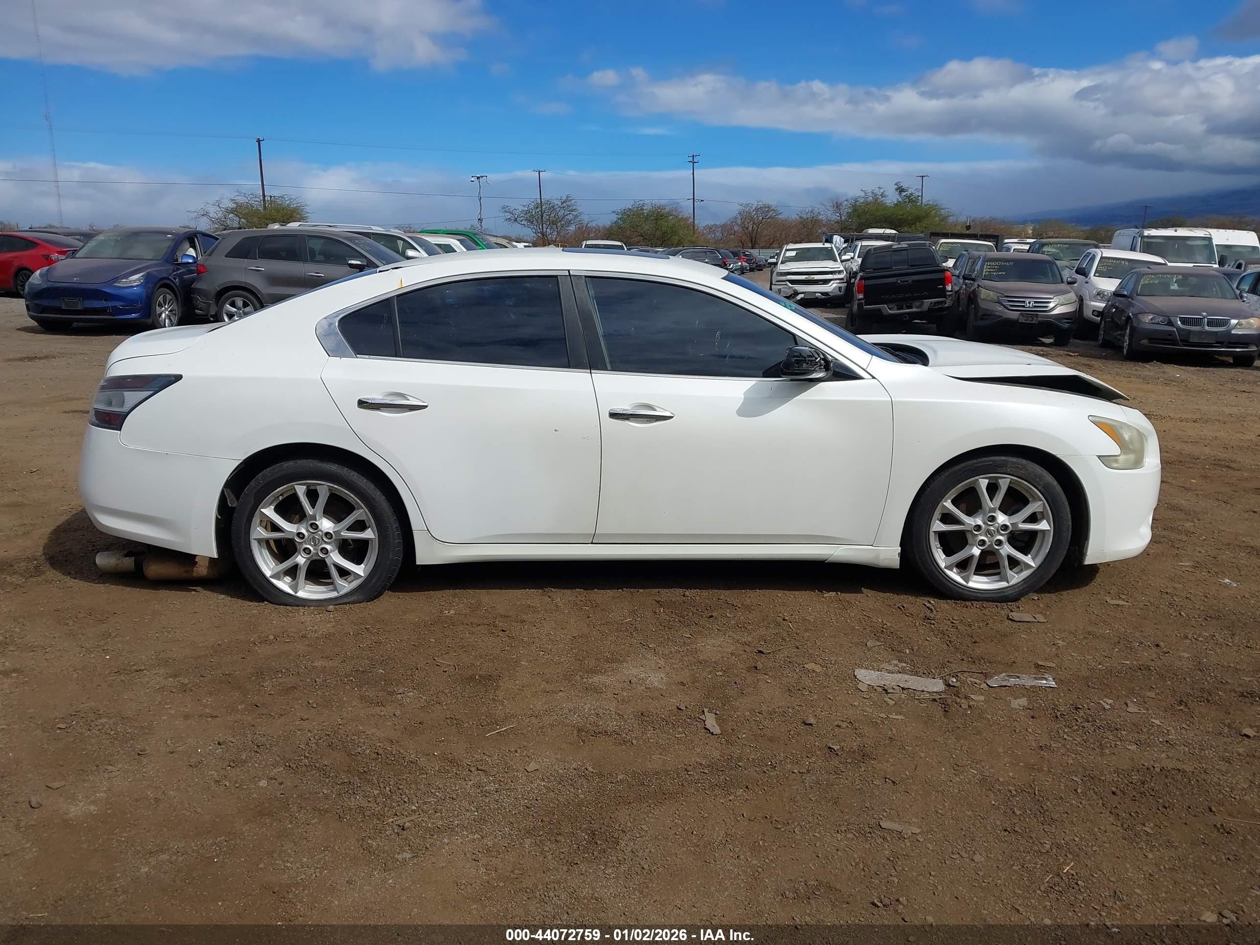 2014 Nissan Maxima 3.5 S White vin: 1N4AA5AP2EC470536
