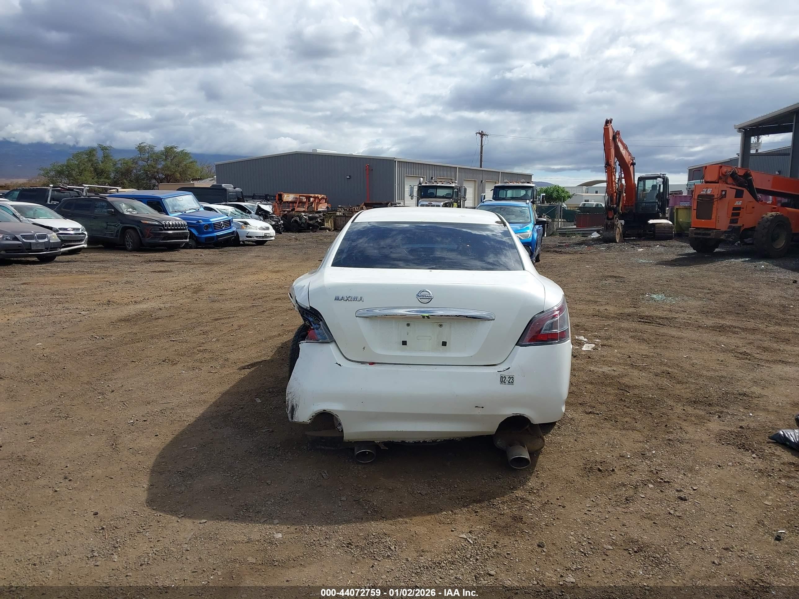 2014 Nissan Maxima 3.5 S White vin: 1N4AA5AP2EC470536