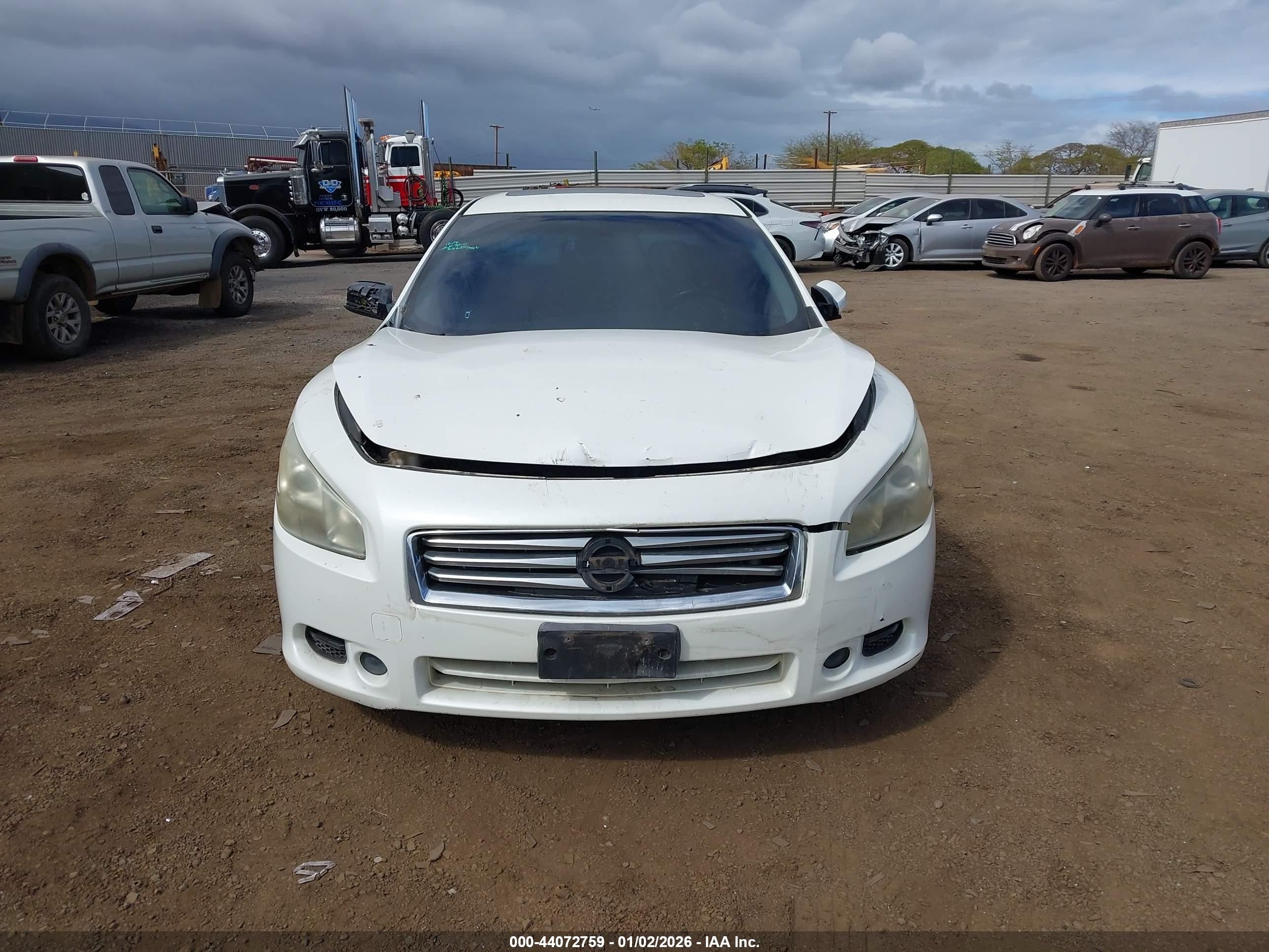 2014 Nissan Maxima 3.5 S White vin: 1N4AA5AP2EC470536