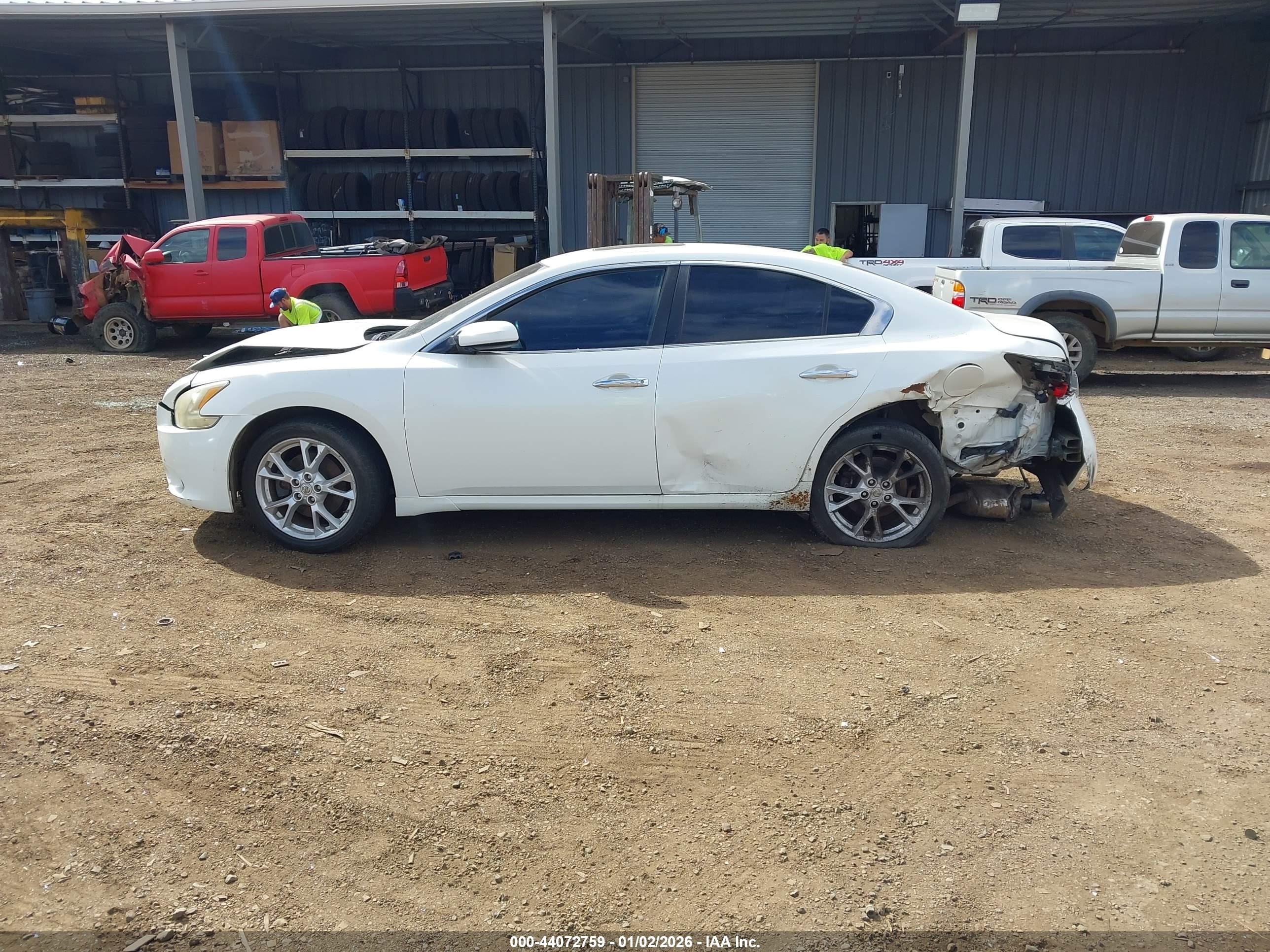 2014 Nissan Maxima 3.5 S White vin: 1N4AA5AP2EC470536