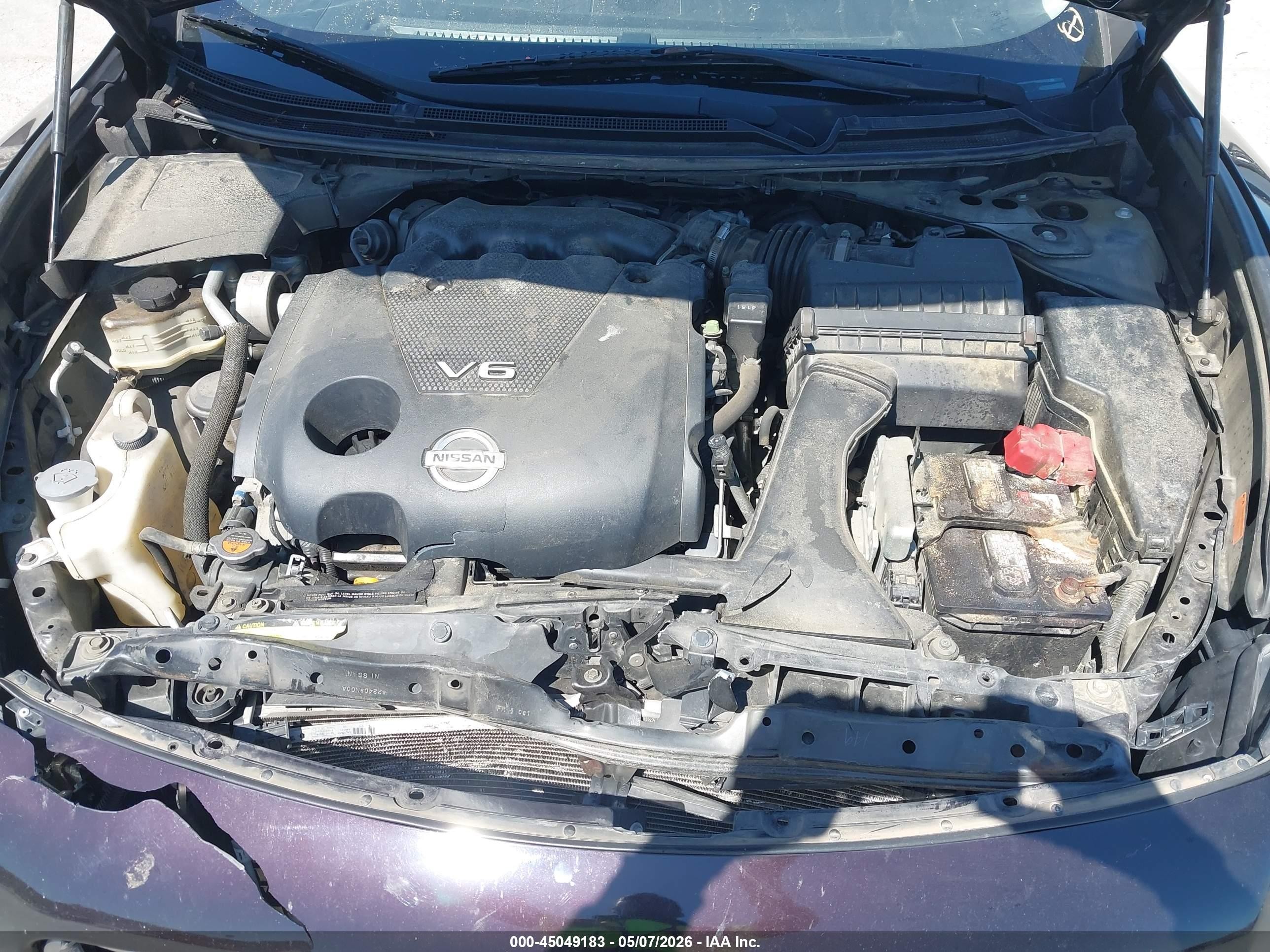 2014 Nissan Maxima 3.5 Sv Burgundy vin: 1N4AA5AP2EC477163