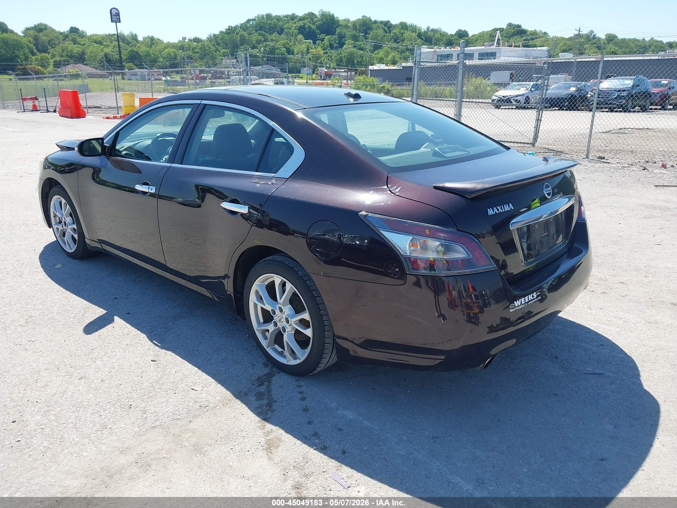 2014 Nissan Maxima 3.5 Sv Burgundy vin: 1N4AA5AP2EC477163