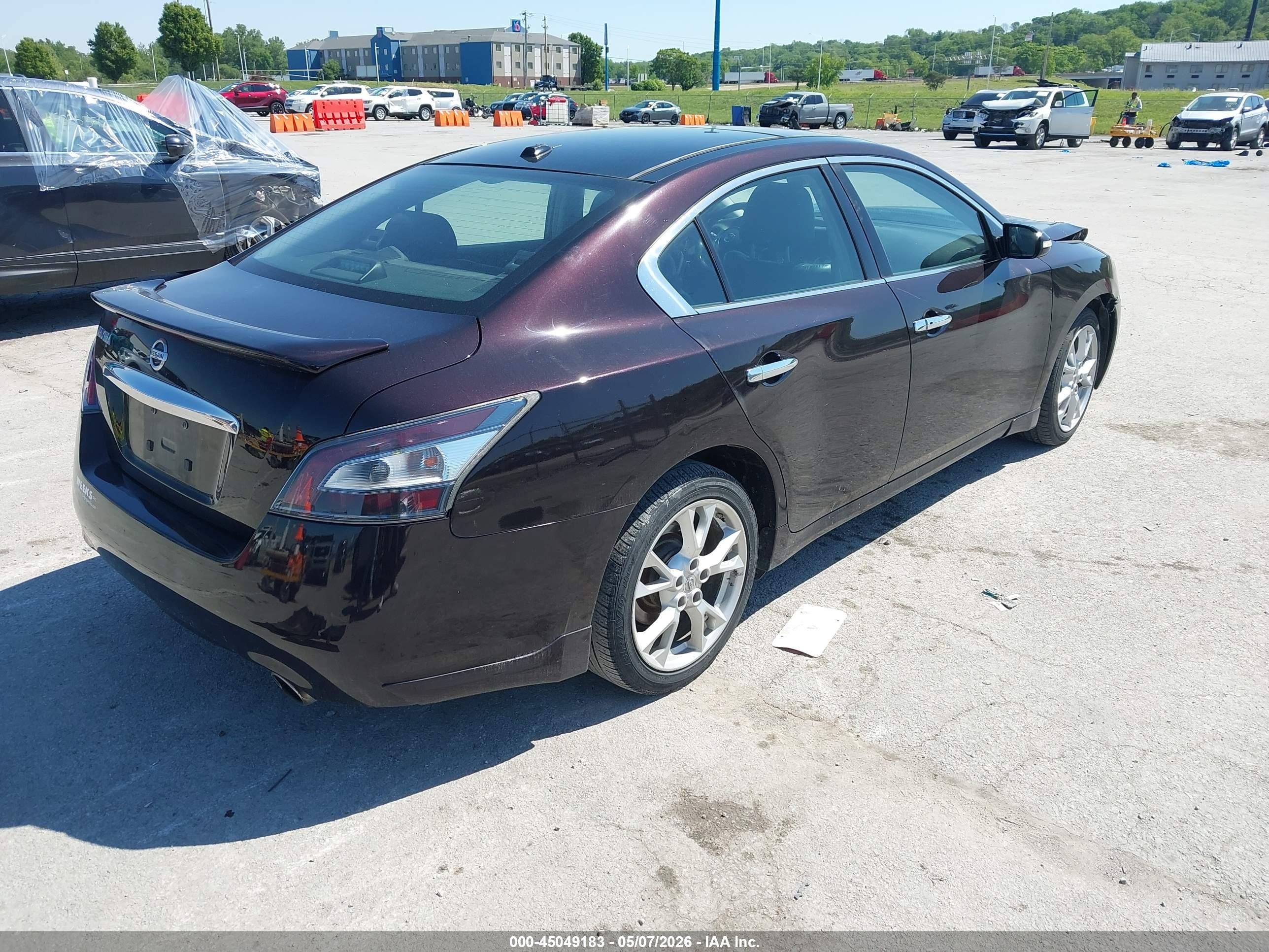 2014 Nissan Maxima 3.5 Sv Burgundy vin: 1N4AA5AP2EC477163