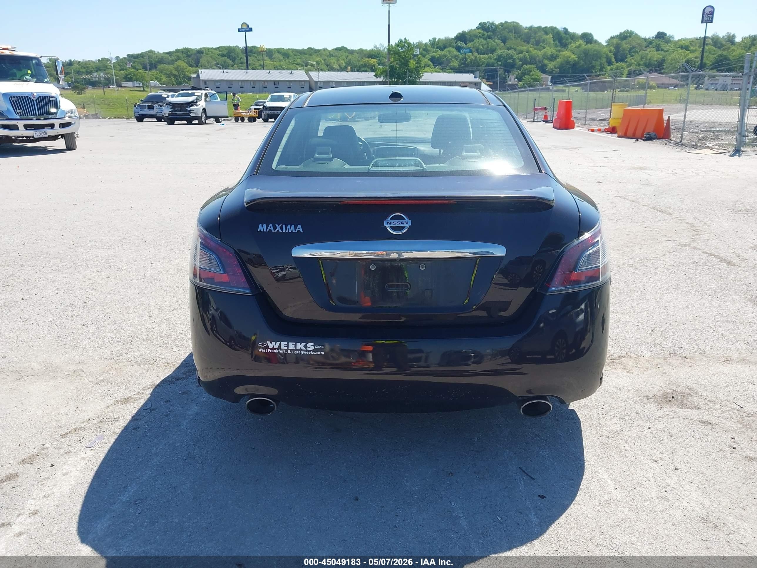 2014 Nissan Maxima 3.5 Sv Burgundy vin: 1N4AA5AP2EC477163