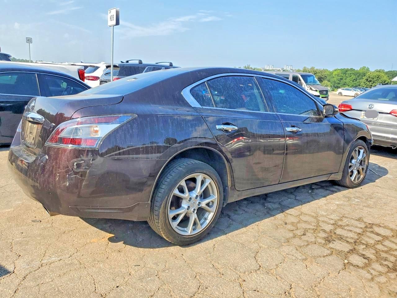2014 Nissan Maxima 3.5 S Burgundy vin: 1N4AA5AP2EC480905
