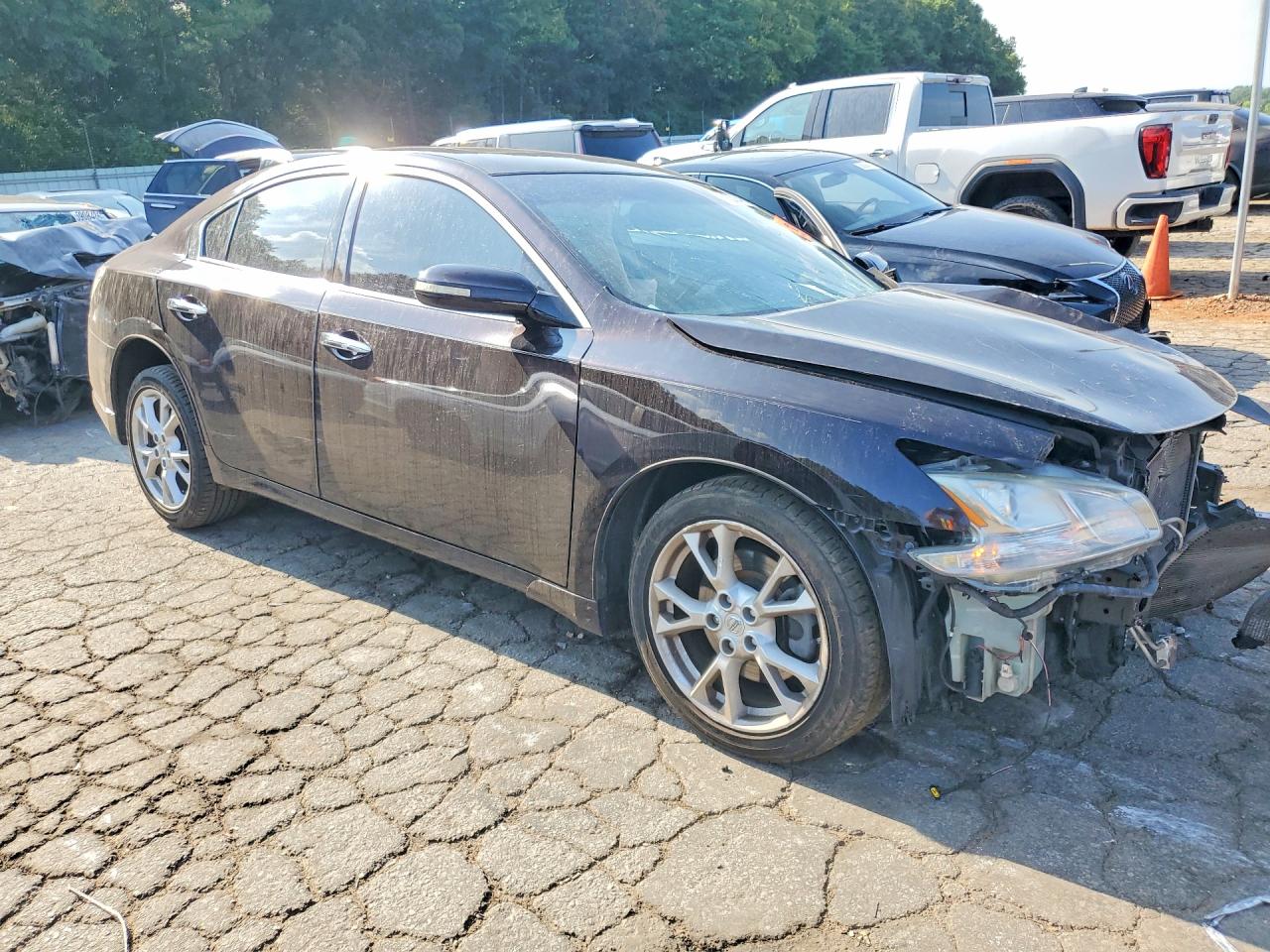2014 Nissan Maxima 3.5 S Burgundy vin: 1N4AA5AP2EC480905