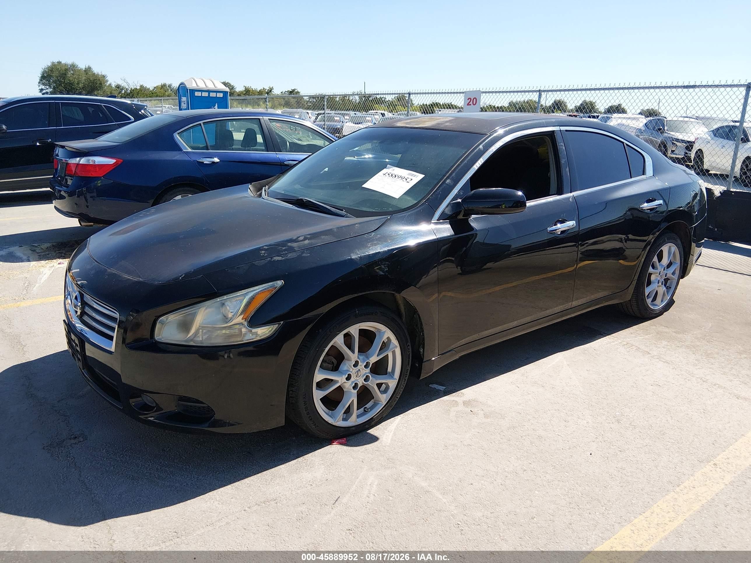2014 Nissan Maxima 3.5 S Черный vin: 1N4AA5AP2EC482122