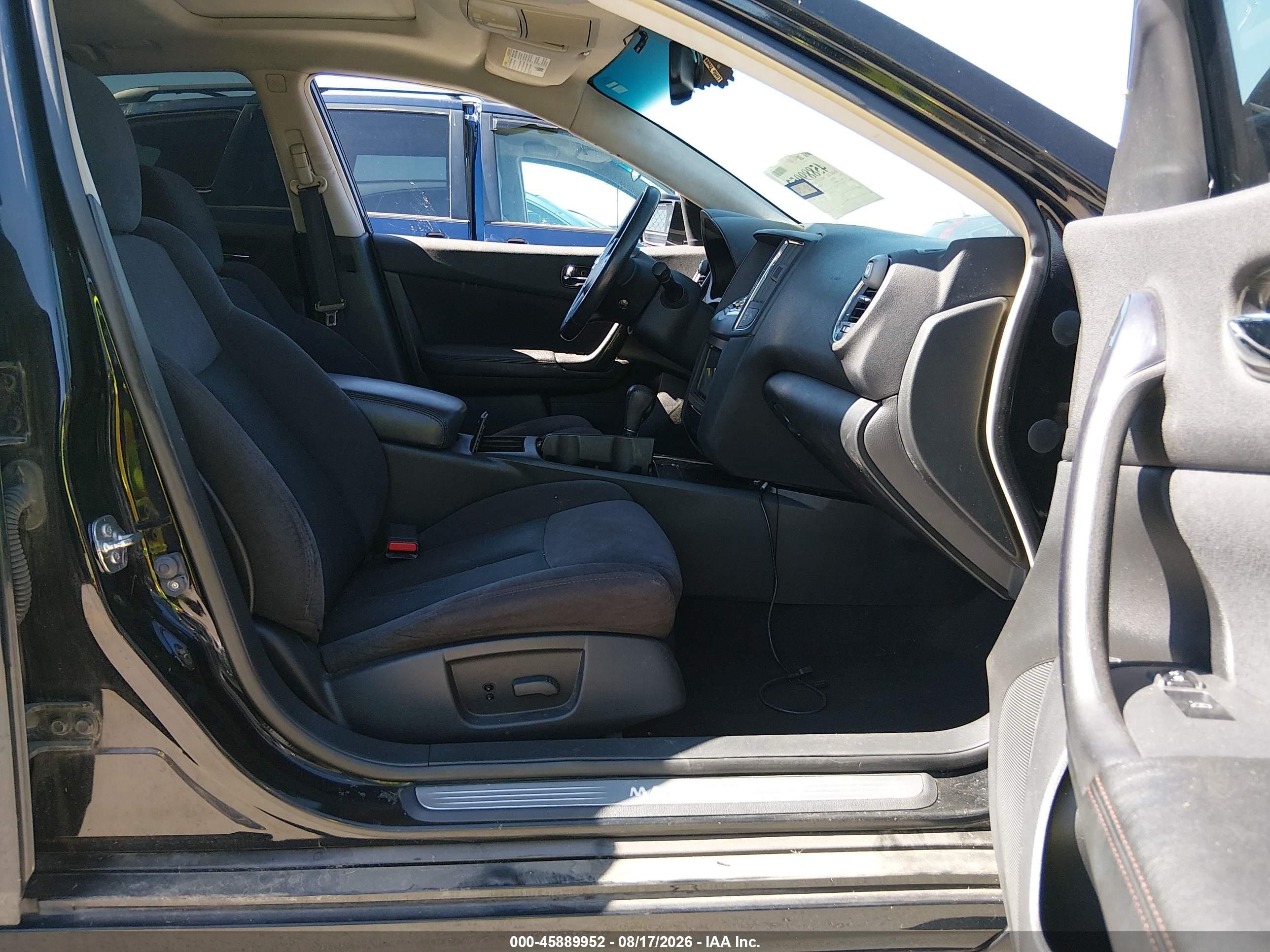 2014 Nissan Maxima 3.5 S Черный vin: 1N4AA5AP2EC482122