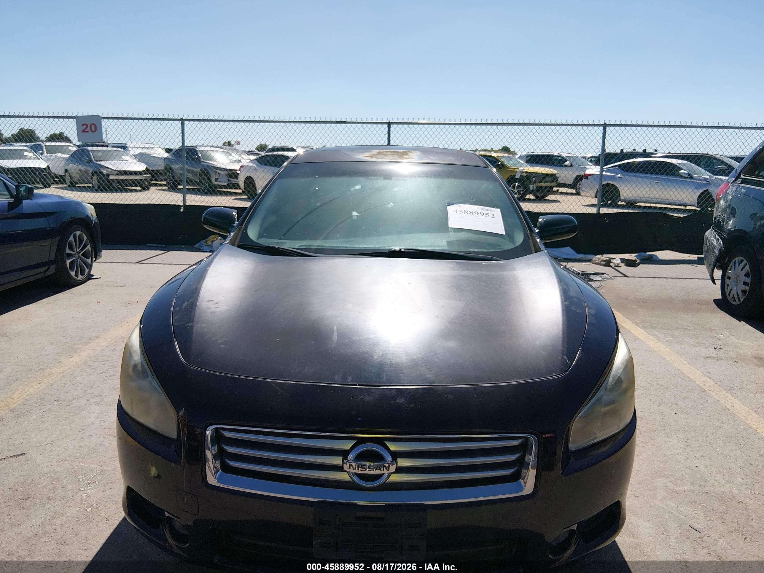 2014 Nissan Maxima 3.5 S Черный vin: 1N4AA5AP2EC482122