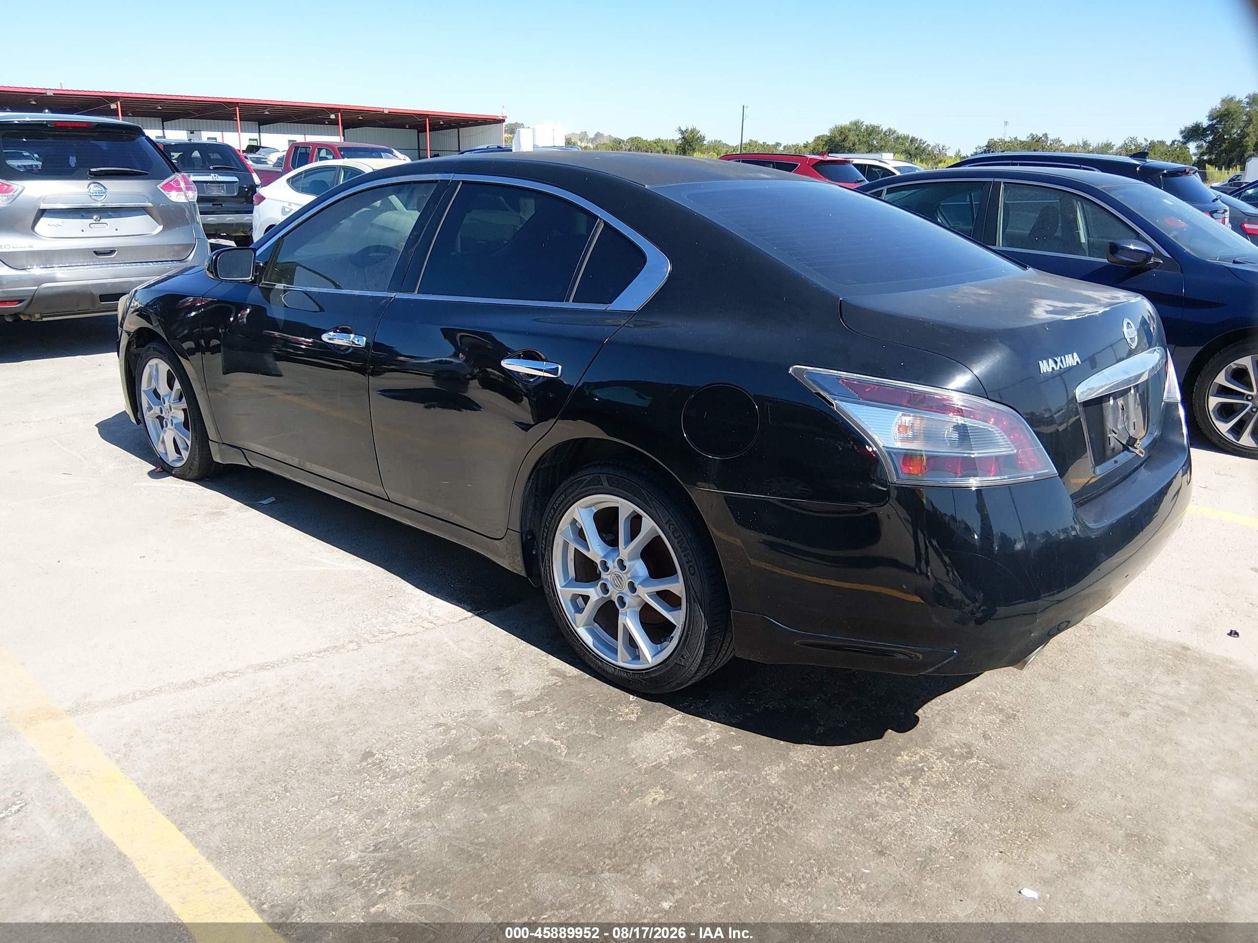 2014 Nissan Maxima 3.5 S Черный vin: 1N4AA5AP2EC482122