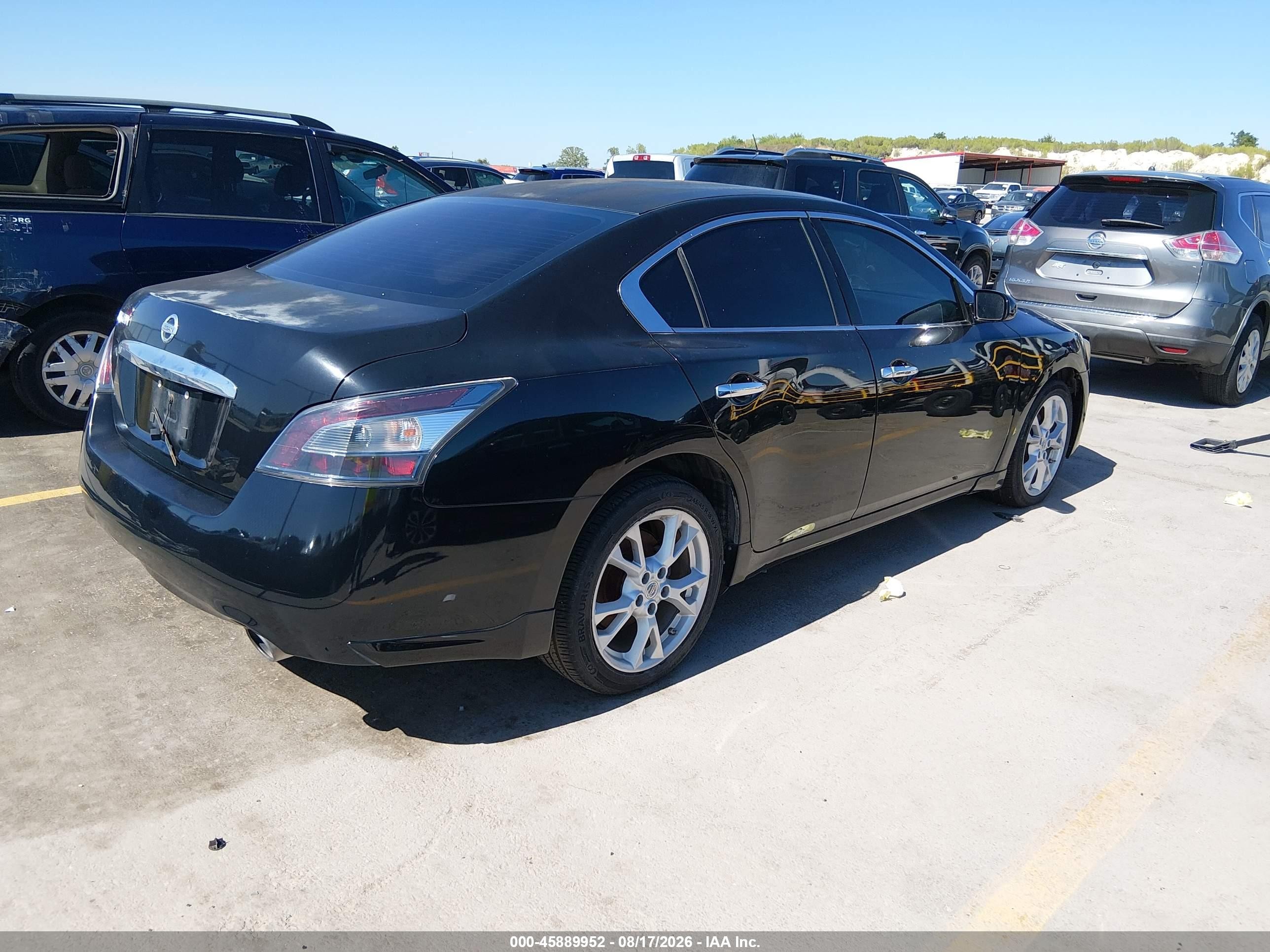 2014 Nissan Maxima 3.5 S Черный vin: 1N4AA5AP2EC482122