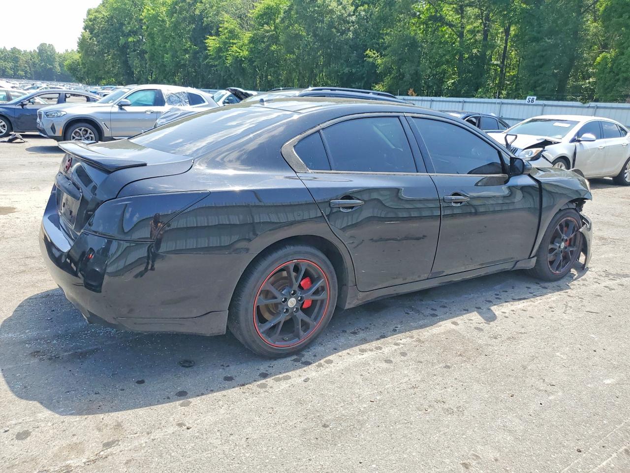 2014 Nissan Maxima 3.5 Sv Black vin: 1N4AA5AP2EC482329
