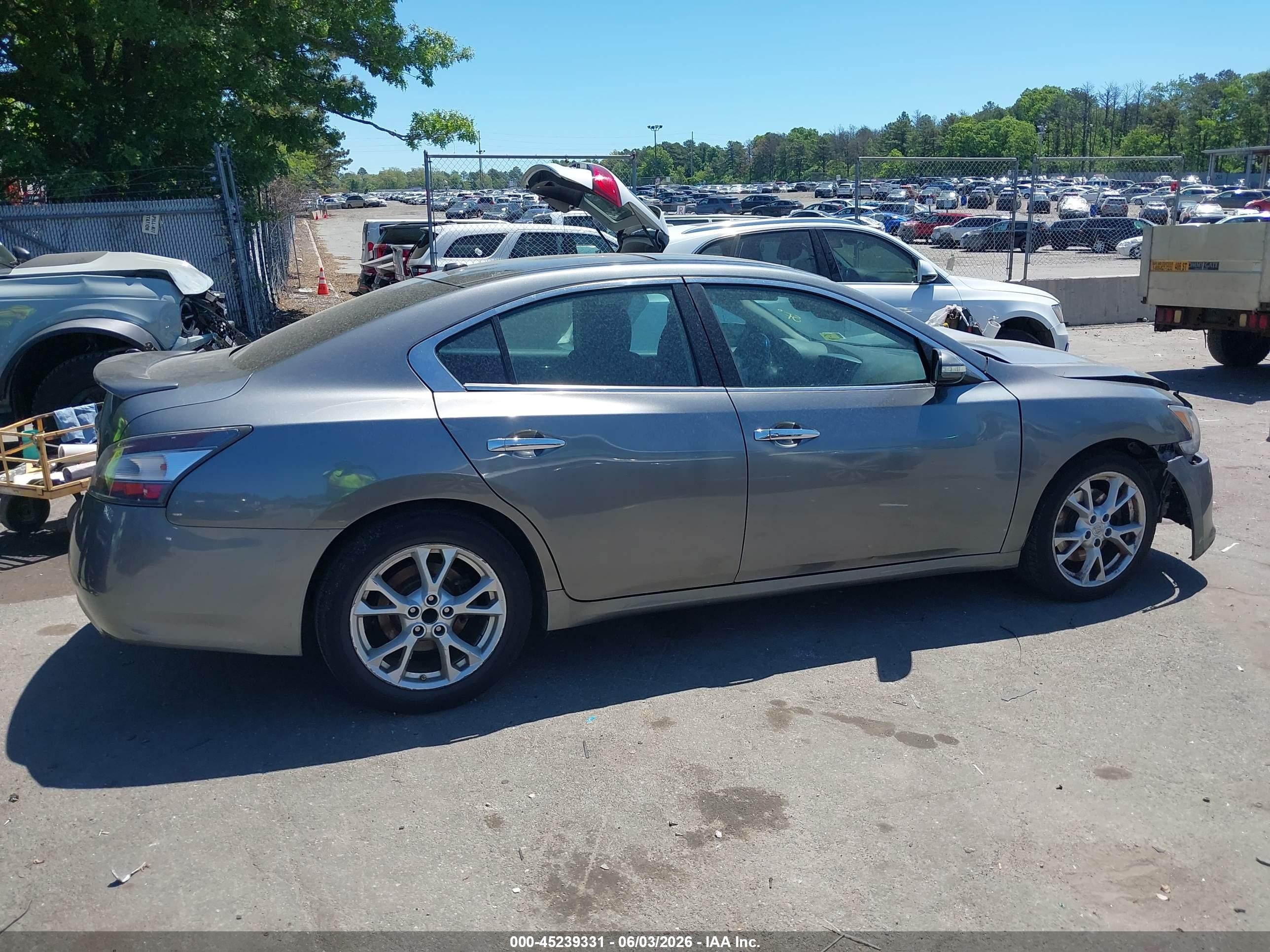 2014 Nissan Maxima 3.5 Sv Gray vin: 1N4AA5AP2EC483092
