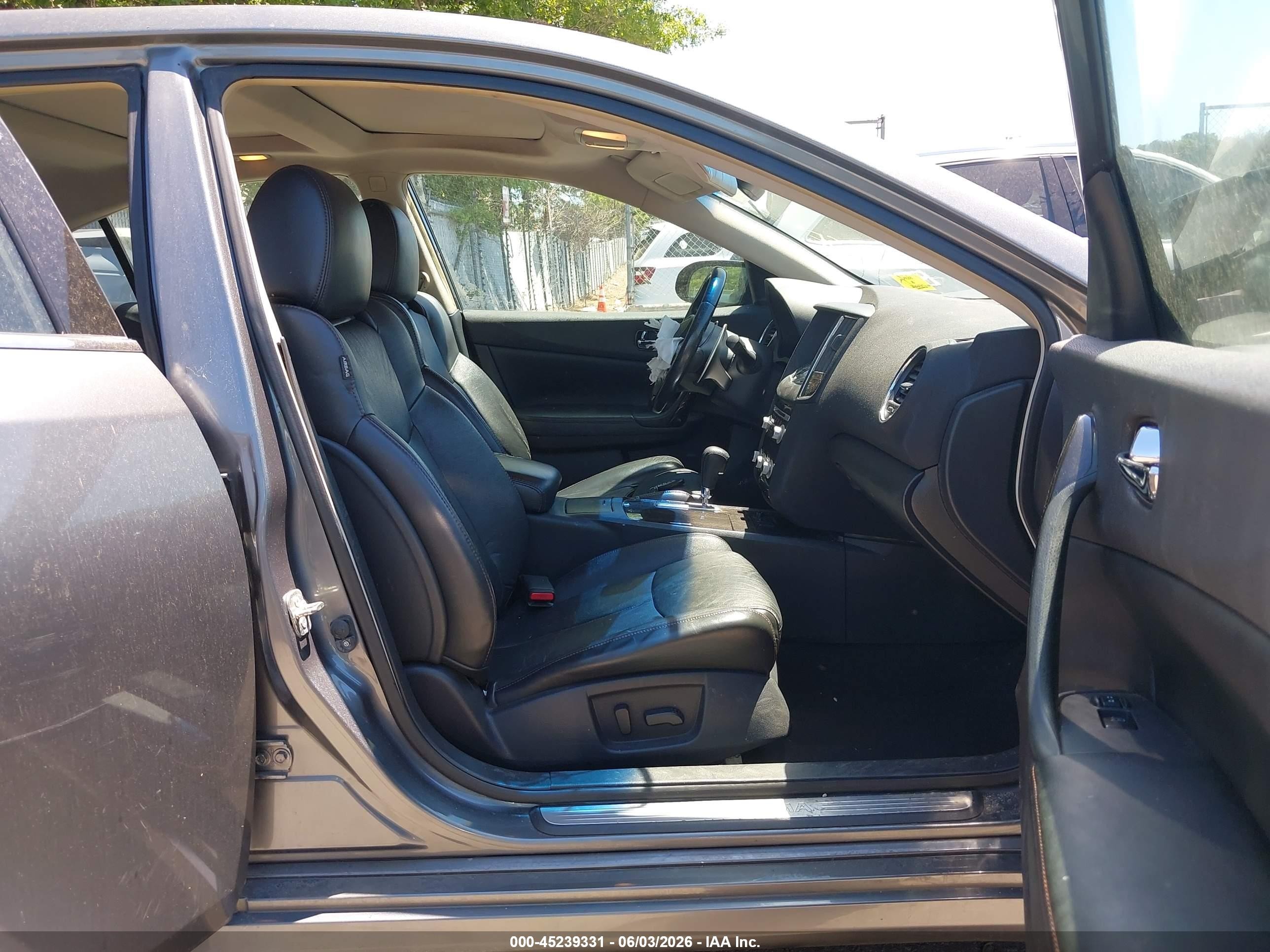 2014 Nissan Maxima 3.5 Sv Gray vin: 1N4AA5AP2EC483092