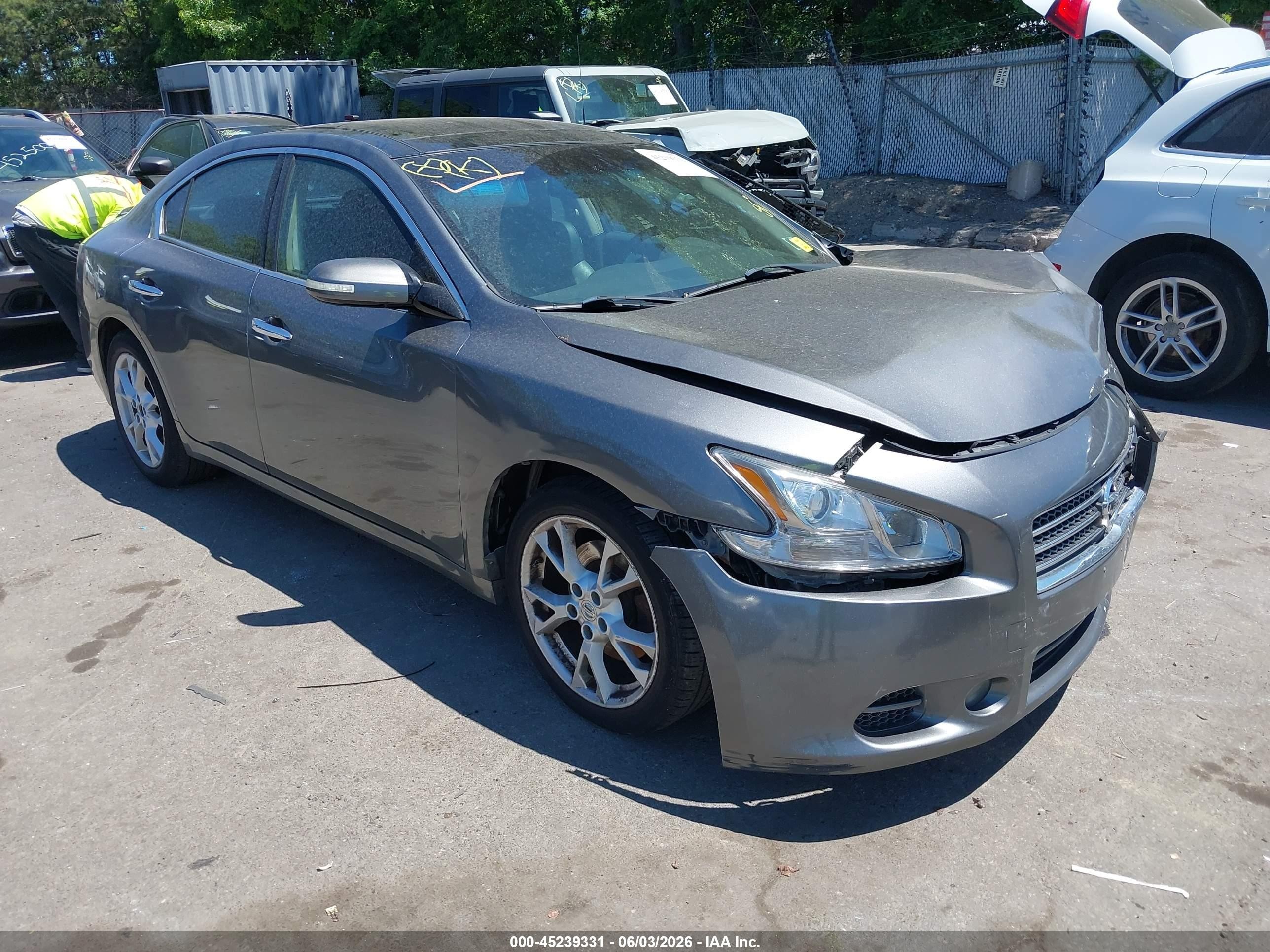 2014 Nissan Maxima 3.5 Sv Gray vin: 1N4AA5AP2EC483092