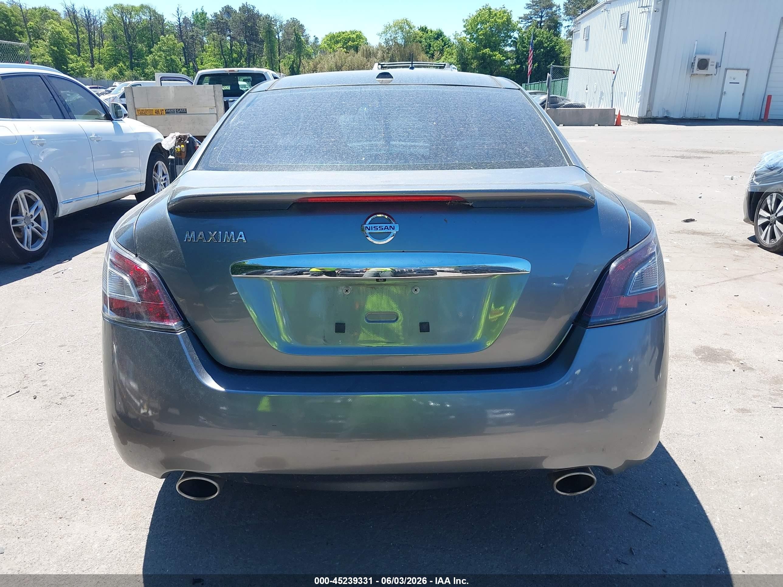 2014 Nissan Maxima 3.5 Sv Gray vin: 1N4AA5AP2EC483092