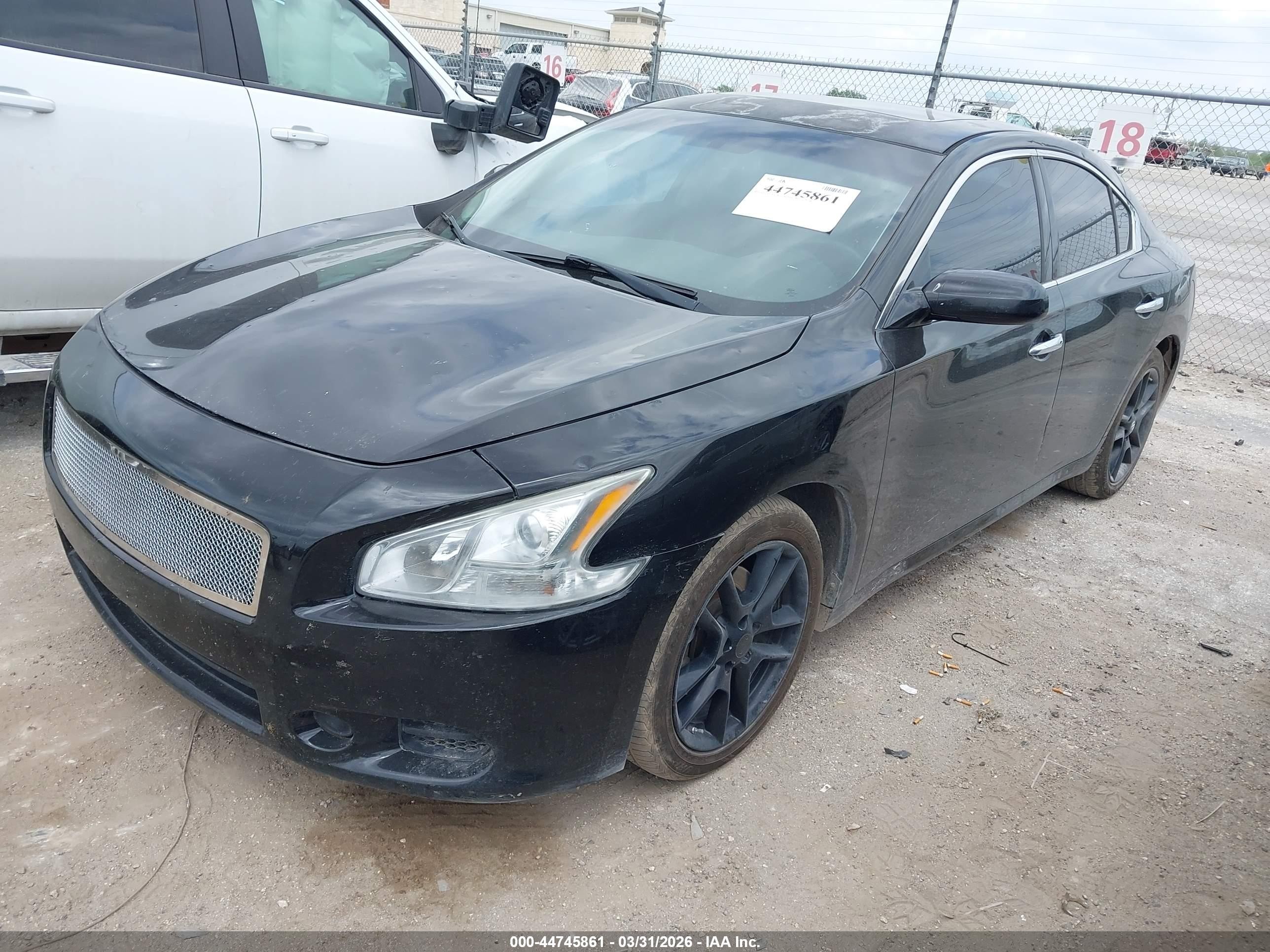 2014 Nissan Maxima 3.5 S/3.5 Sv Black vin: 1N4AA5AP2EC485201
