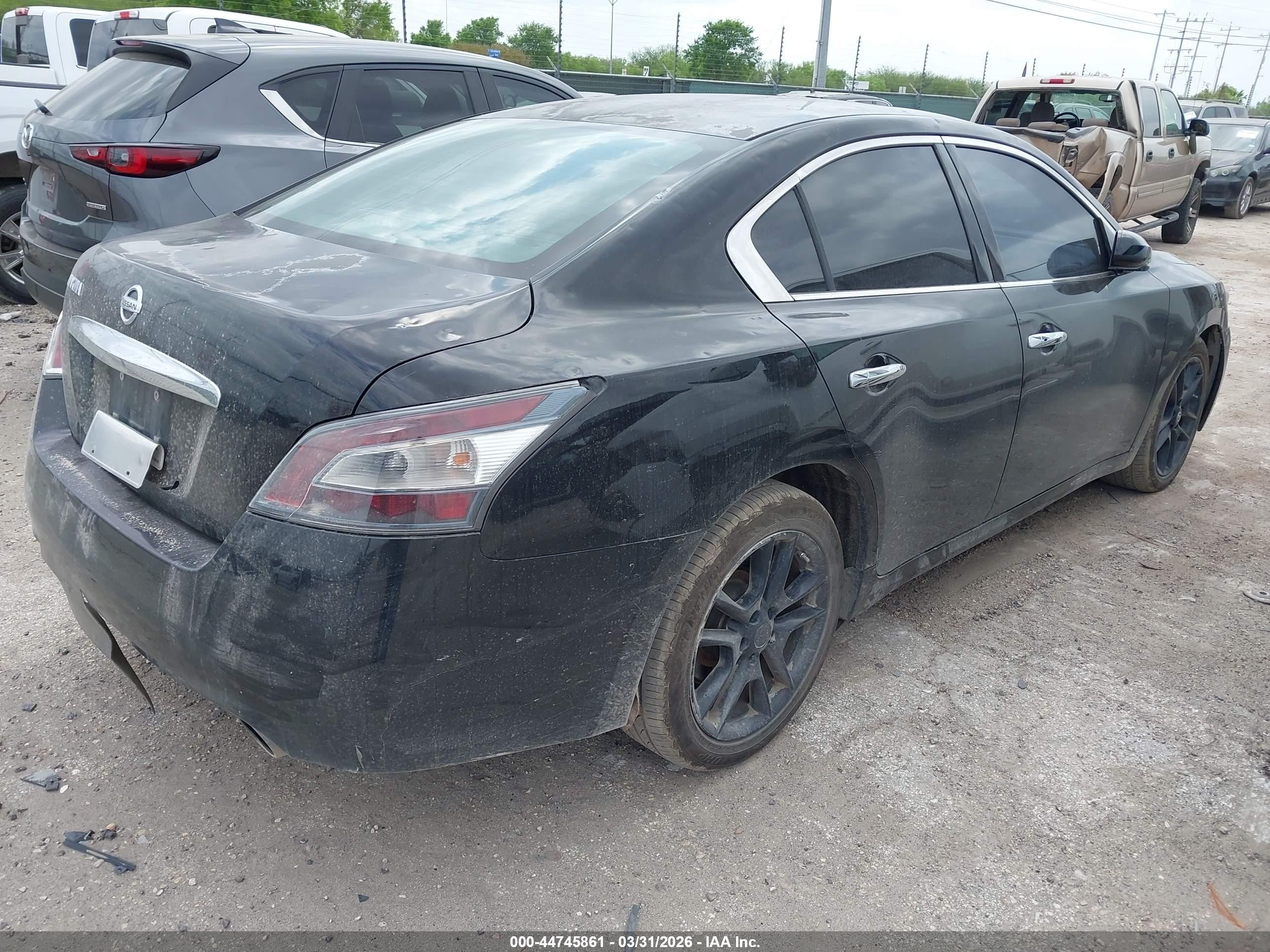 2014 Nissan Maxima 3.5 S/3.5 Sv Black vin: 1N4AA5AP2EC485201