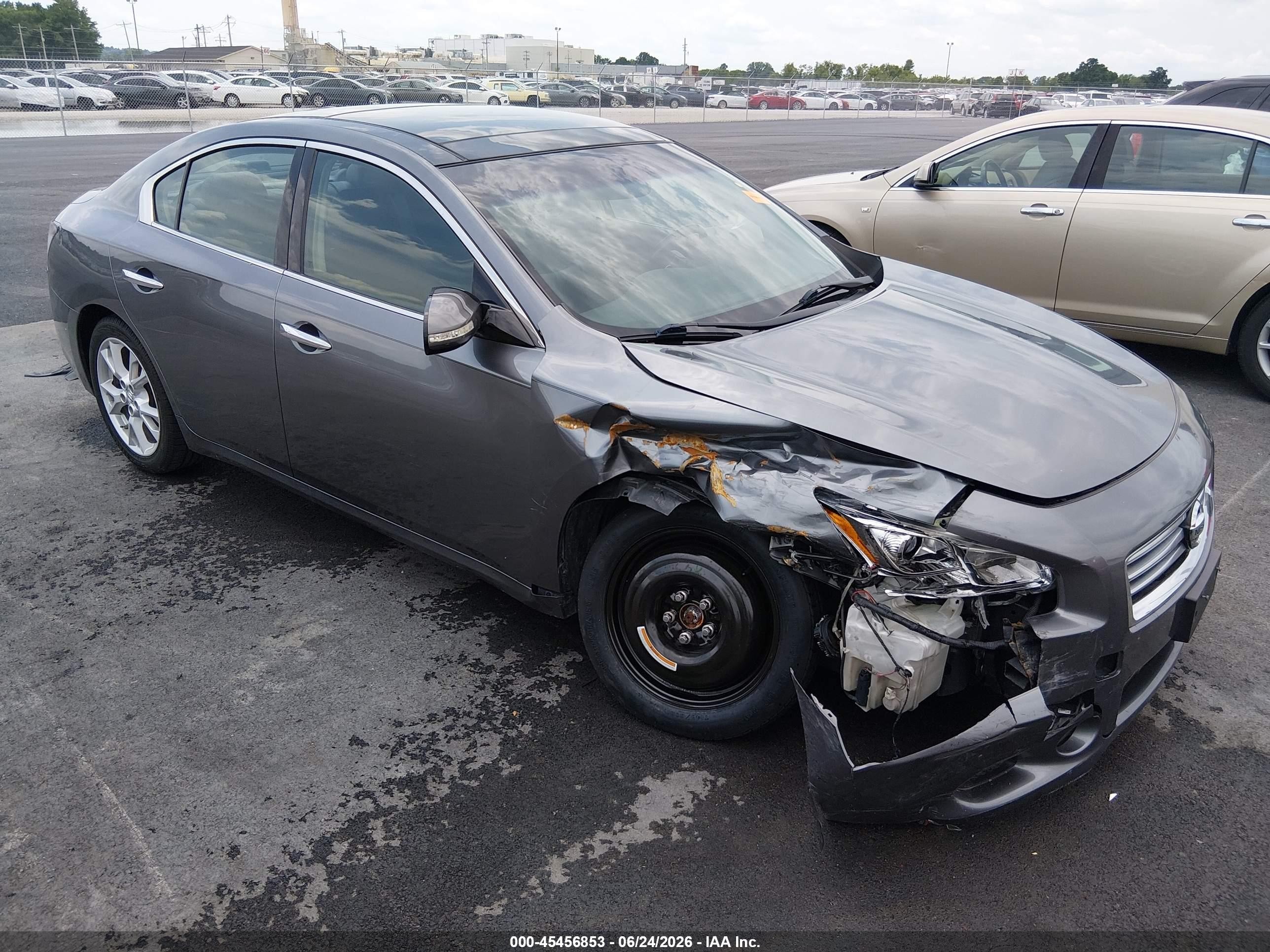 2014 Nissan Maxima 3.5 Sv Gray vin: 1N4AA5AP2EC485702