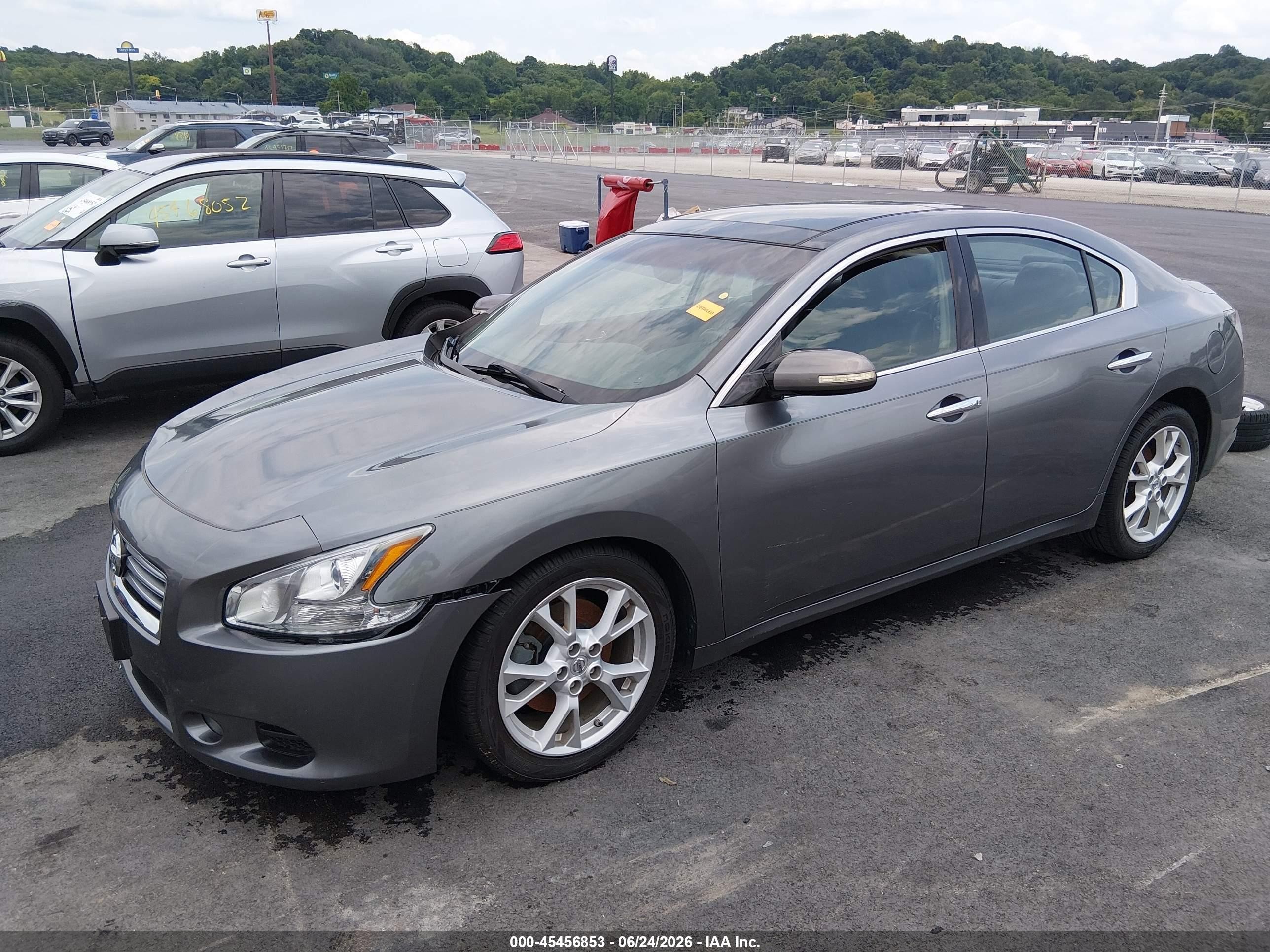 2014 Nissan Maxima 3.5 Sv Gray vin: 1N4AA5AP2EC485702