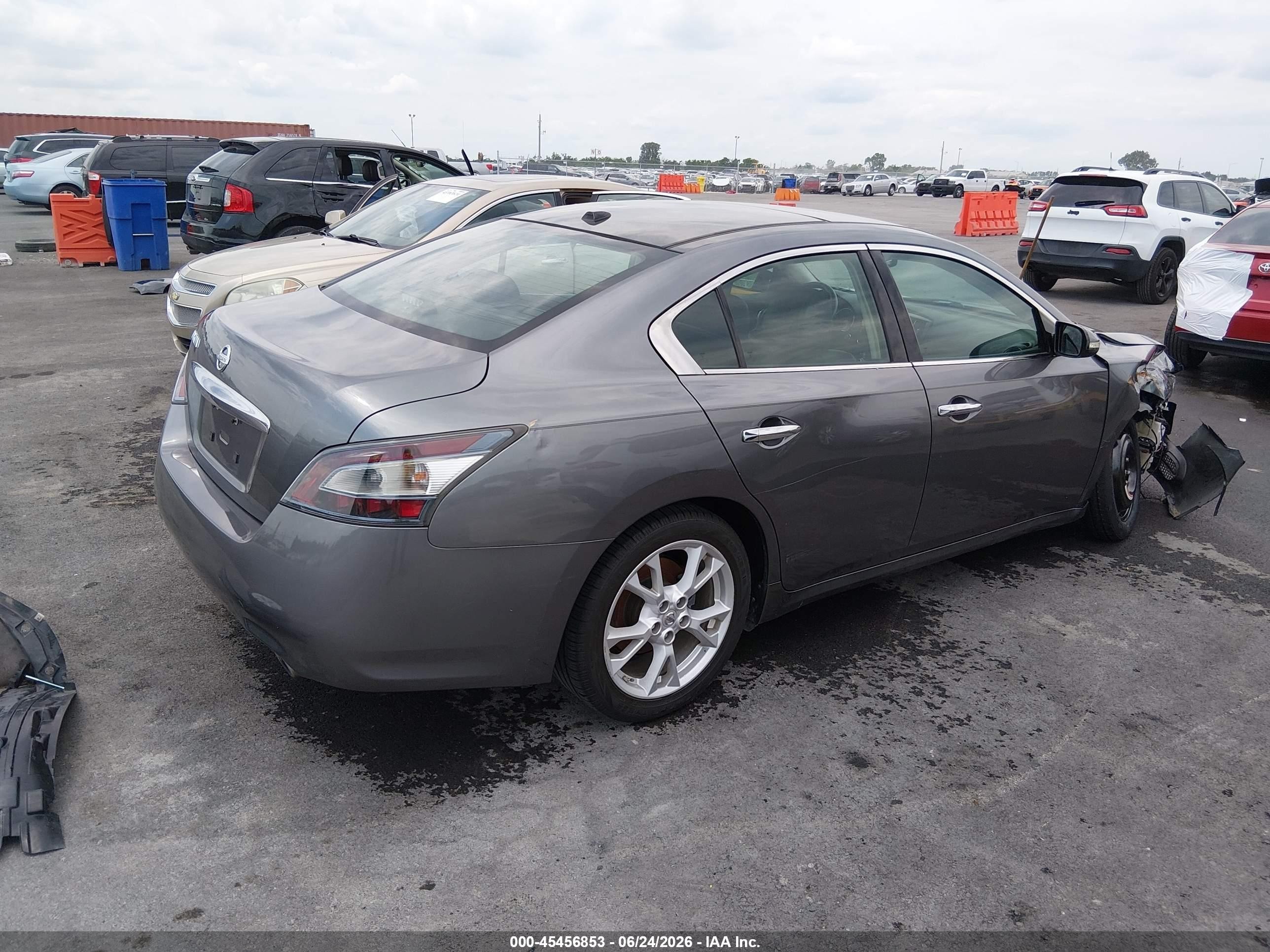 2014 Nissan Maxima 3.5 Sv Gray vin: 1N4AA5AP2EC485702