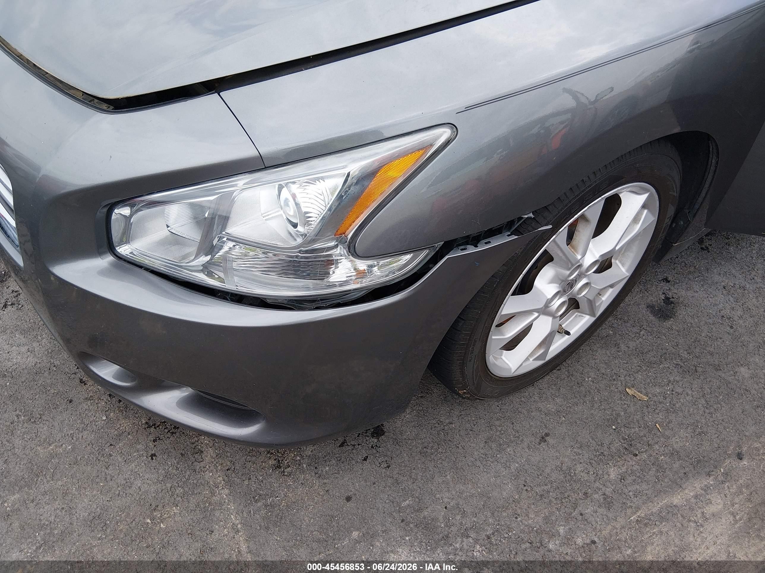 2014 Nissan Maxima 3.5 Sv Gray vin: 1N4AA5AP2EC485702