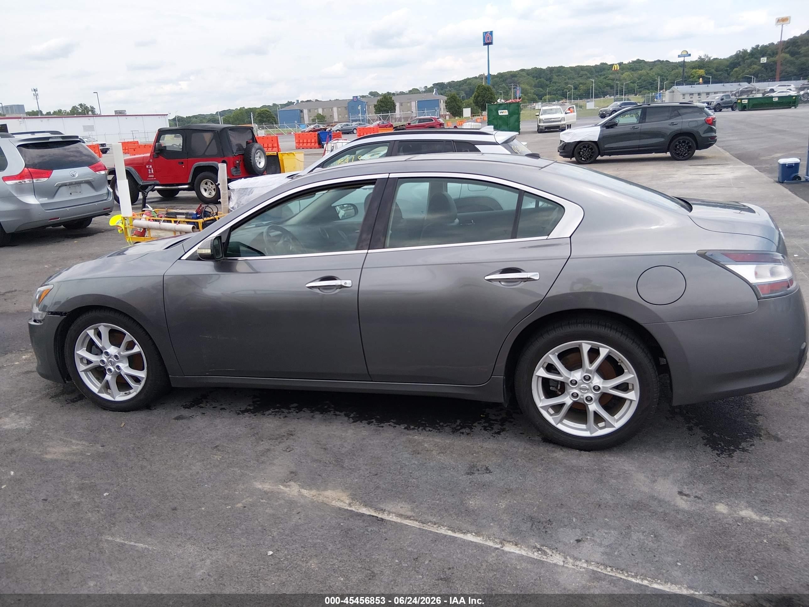 2014 Nissan Maxima 3.5 Sv Gray vin: 1N4AA5AP2EC485702