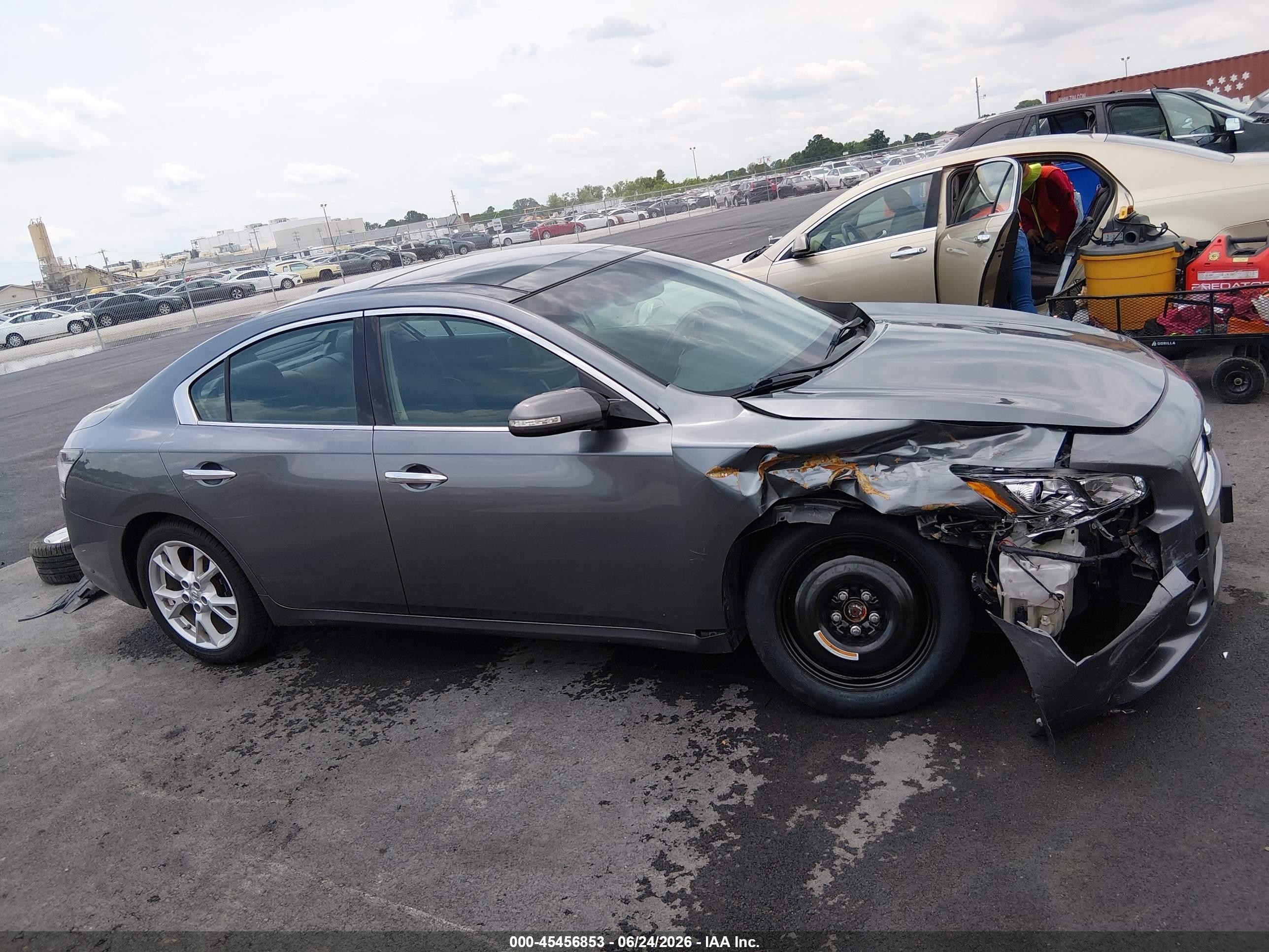 2014 Nissan Maxima 3.5 Sv Gray vin: 1N4AA5AP2EC485702