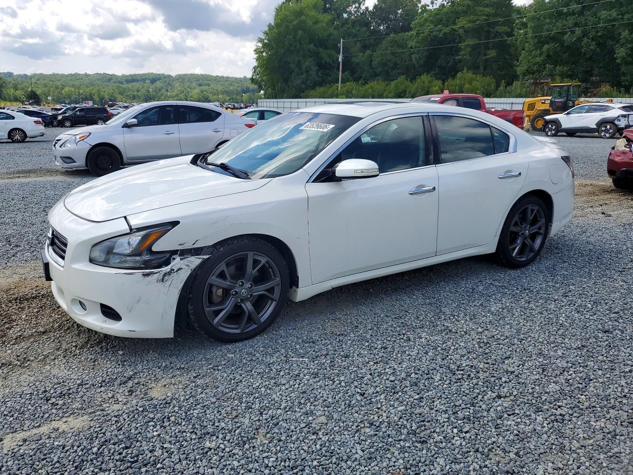 2014 Nissan Maxima 3.5 Sv Белый vin: 1N4AA5AP2EC486297