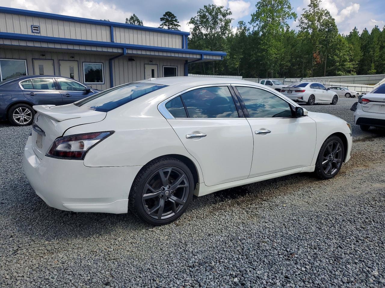 2014 Nissan Maxima 3.5 Sv Белый vin: 1N4AA5AP2EC486297