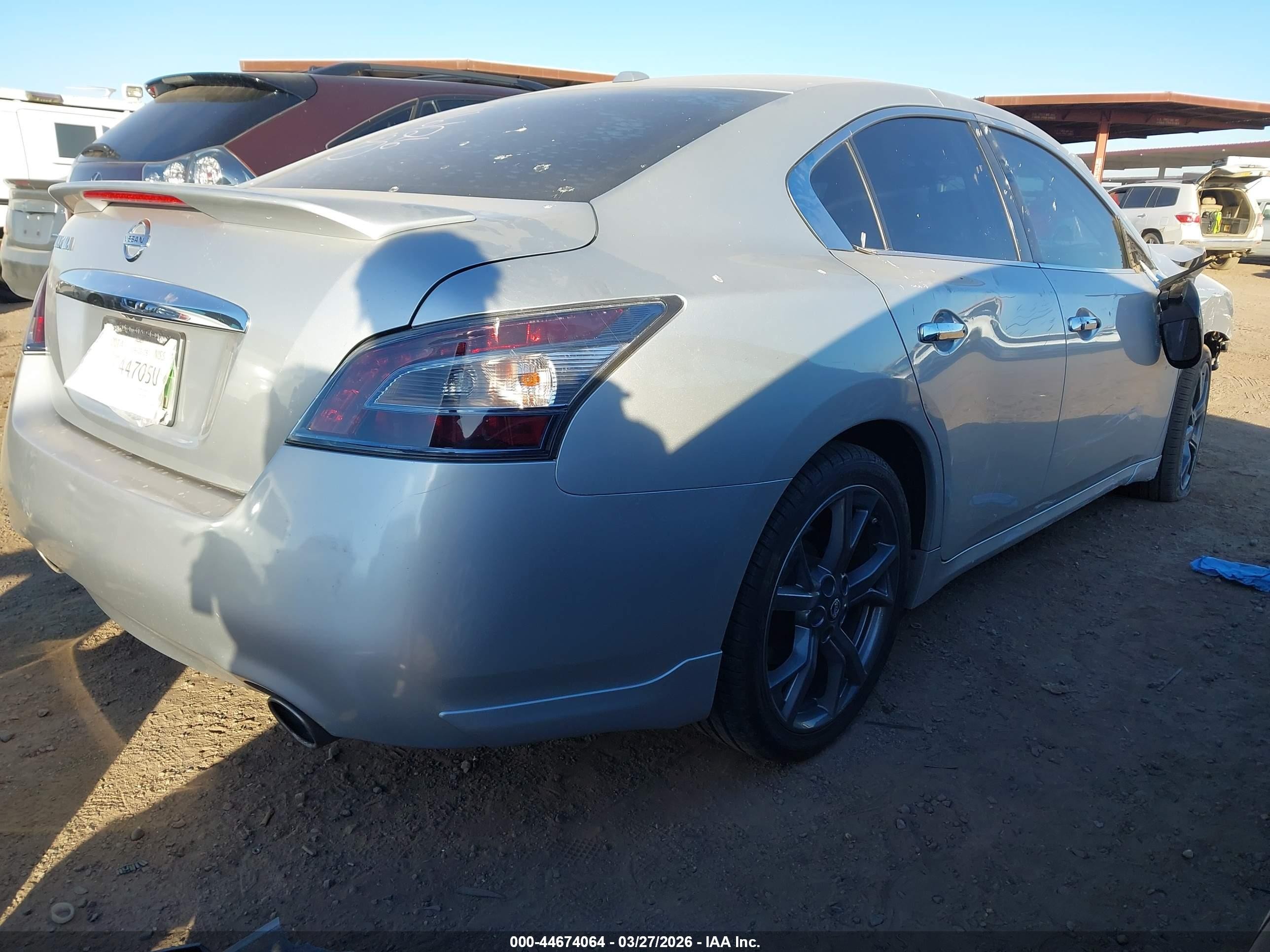 2014 Nissan Maxima 3.5 Sv Silver vin: 1N4AA5AP2EC487899