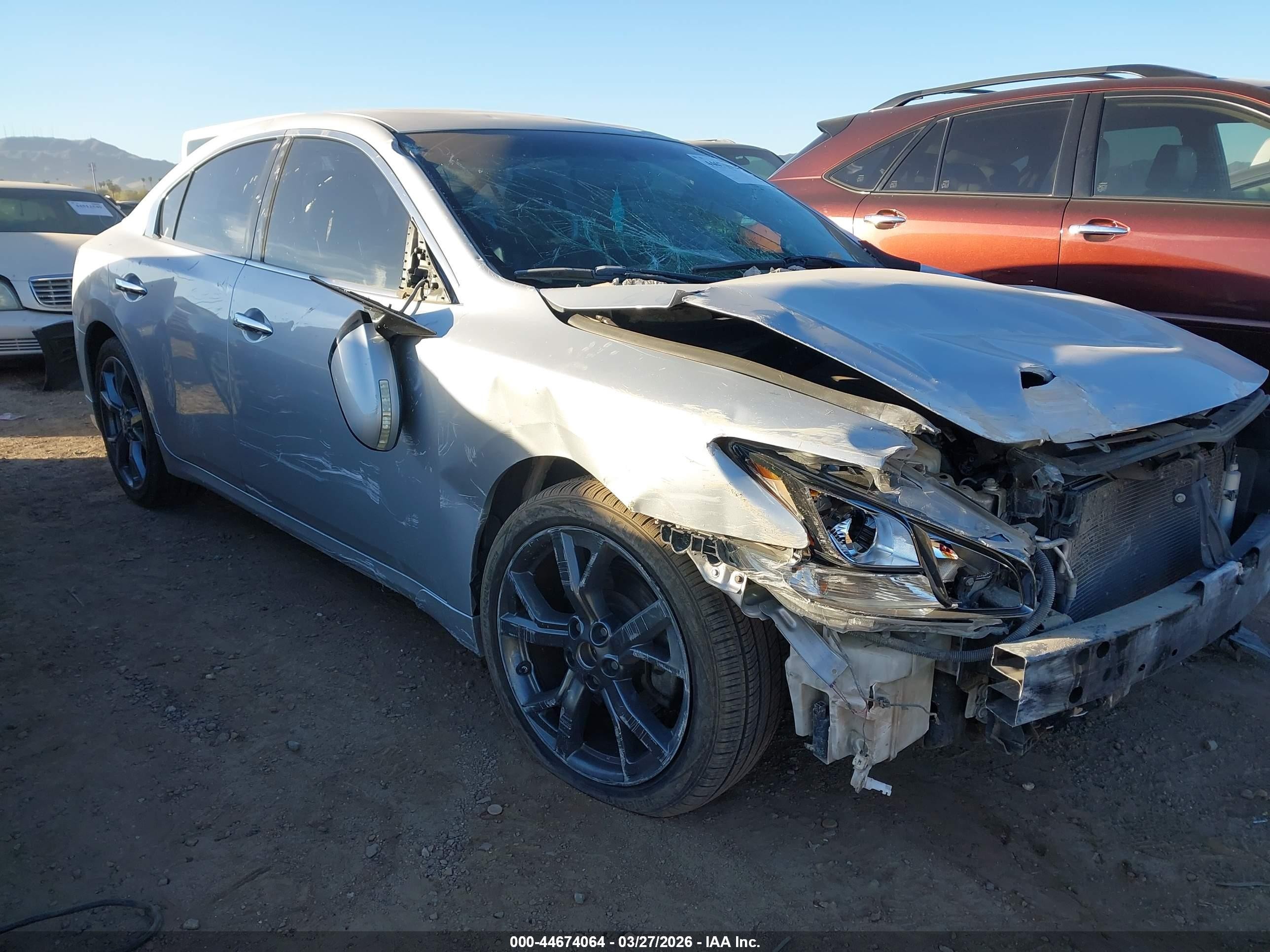 2014 Nissan Maxima 3.5 Sv Silver vin: 1N4AA5AP2EC487899