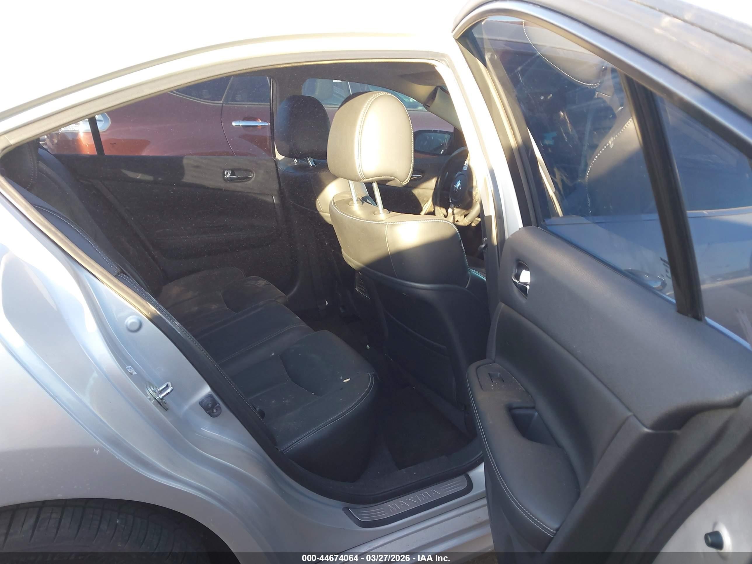 2014 Nissan Maxima 3.5 Sv Silver vin: 1N4AA5AP2EC487899