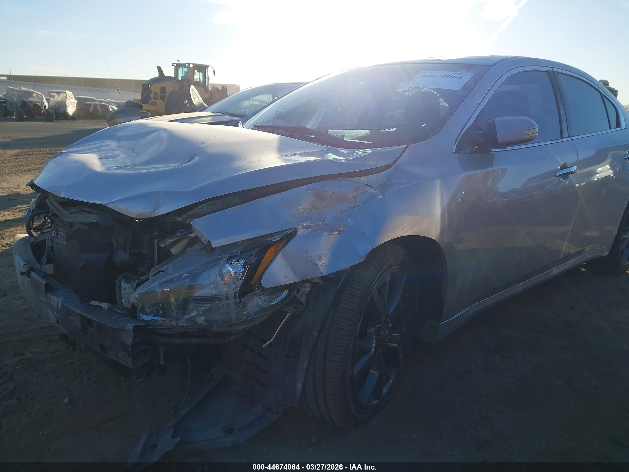 2014 Nissan Maxima 3.5 Sv Silver vin: 1N4AA5AP2EC487899