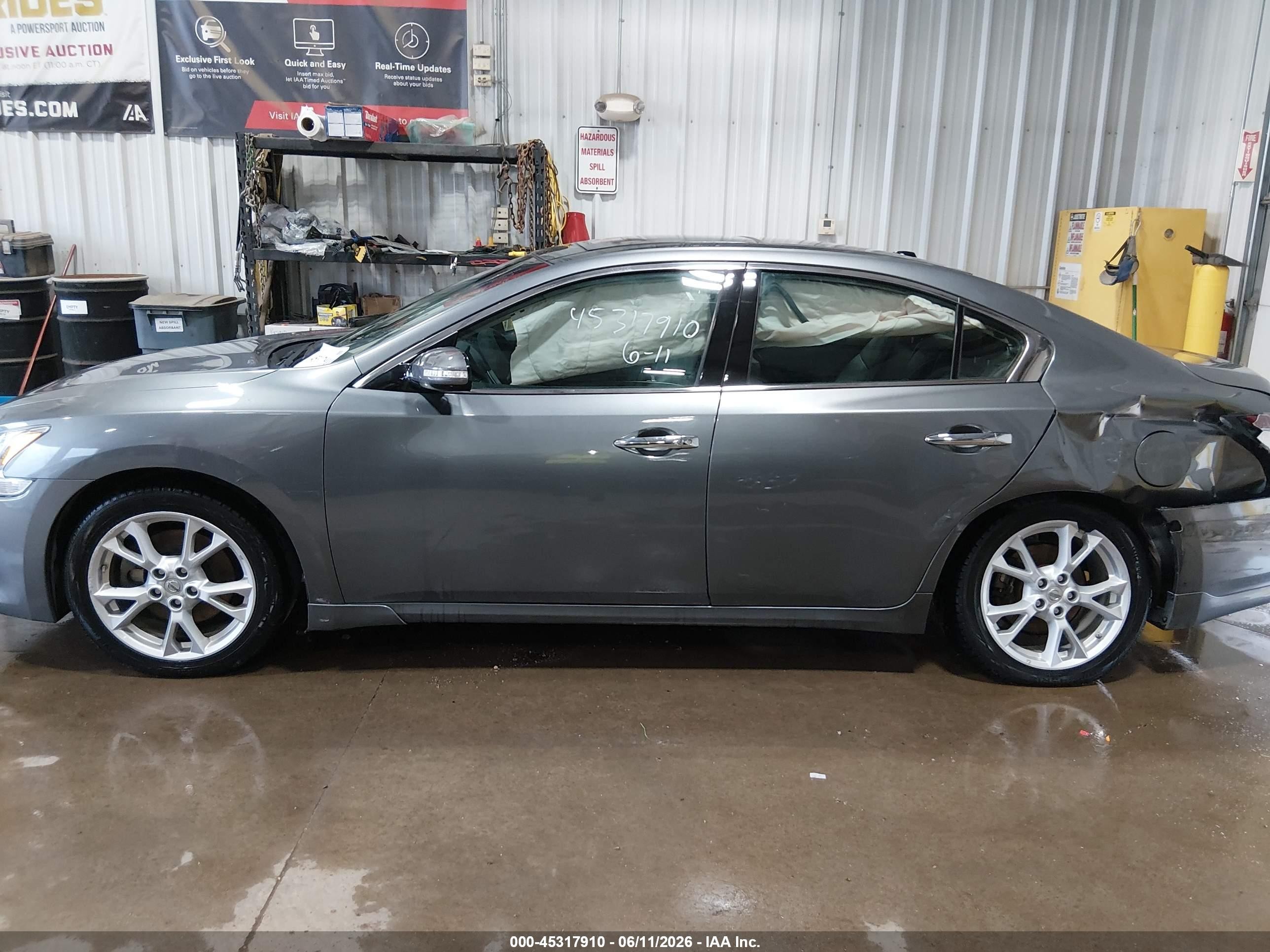 2014 Nissan Maxima 3.5 Sv Gray vin: 1N4AA5AP2EC488518